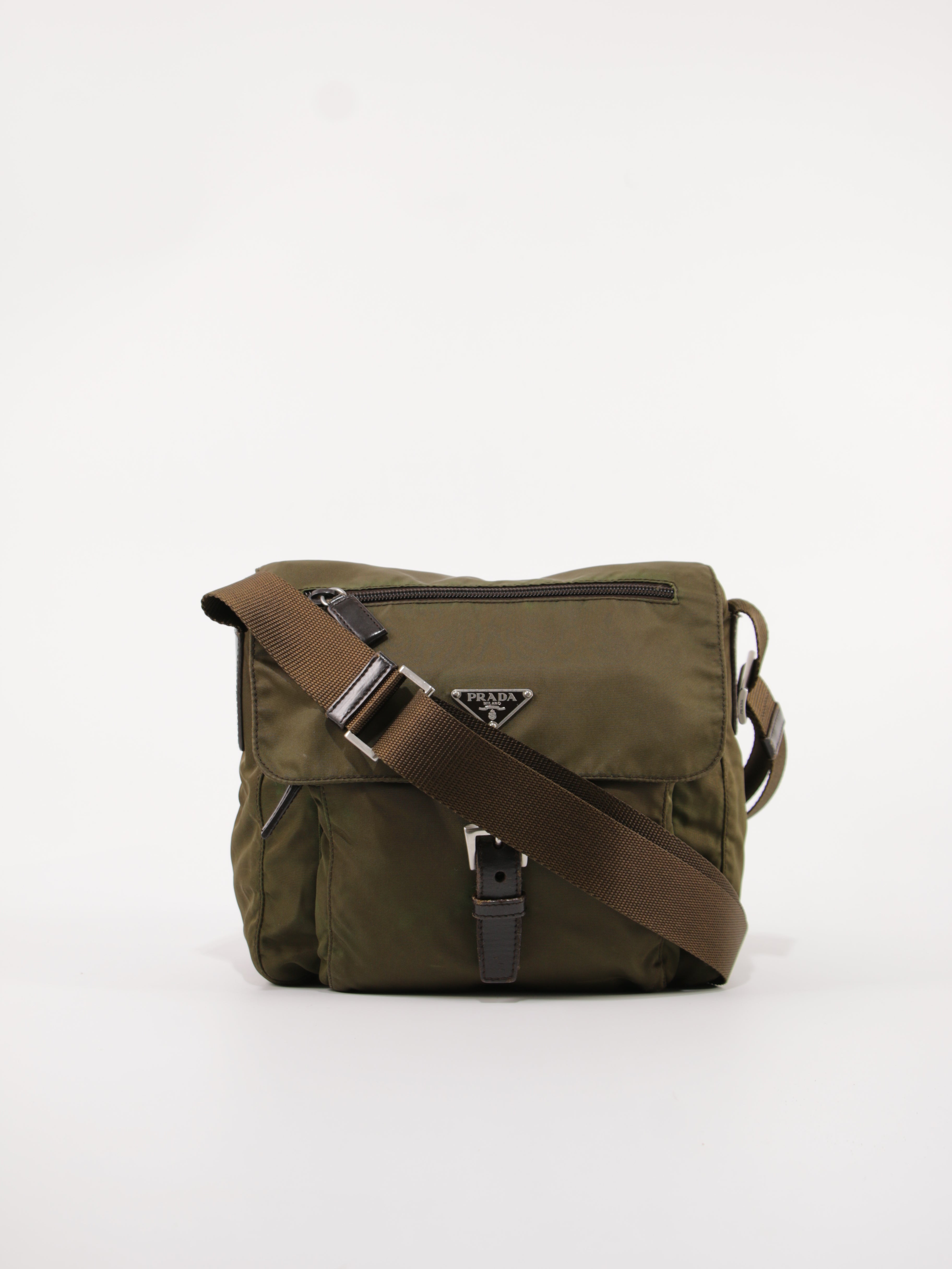 Prada Single Buckle Messenger