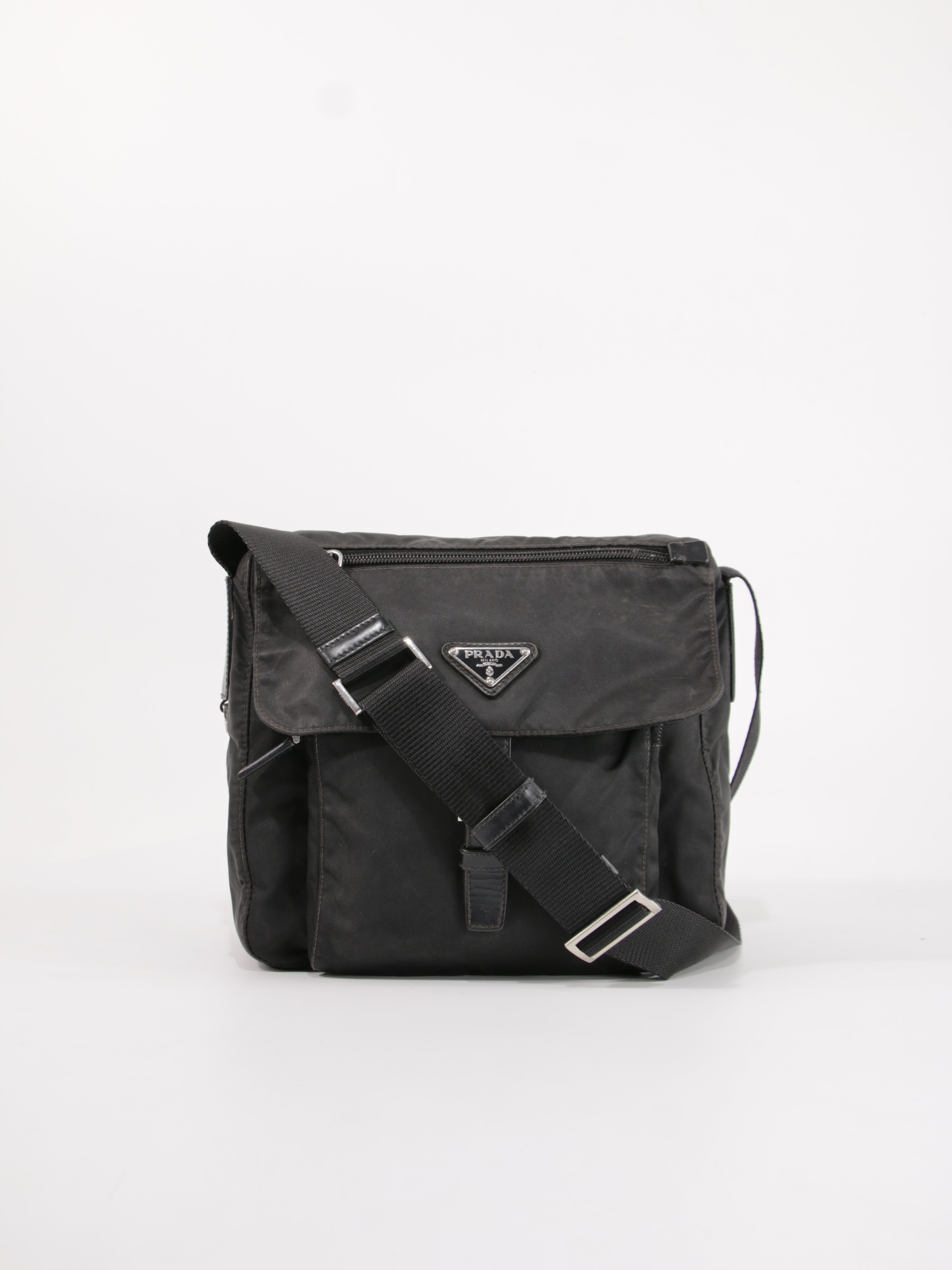 Prada Single Buckle Messenger
