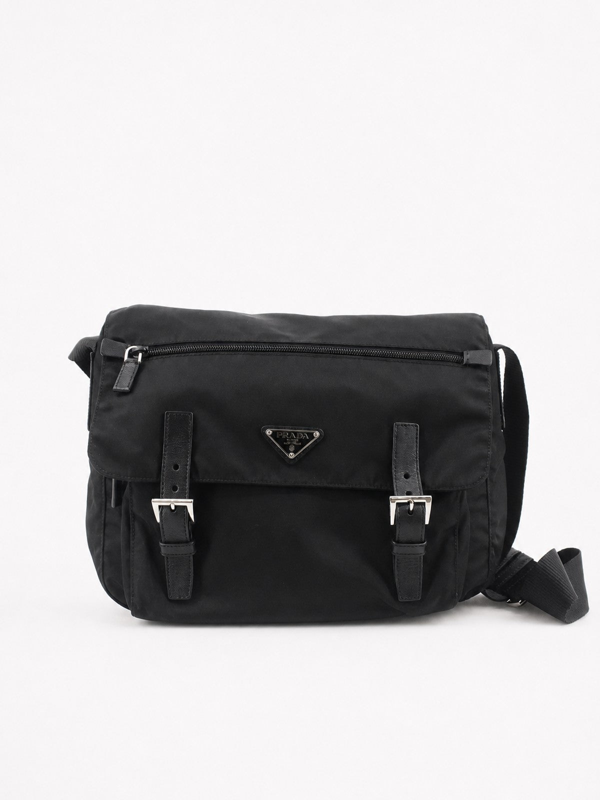 Prada Double Buckle Messenger