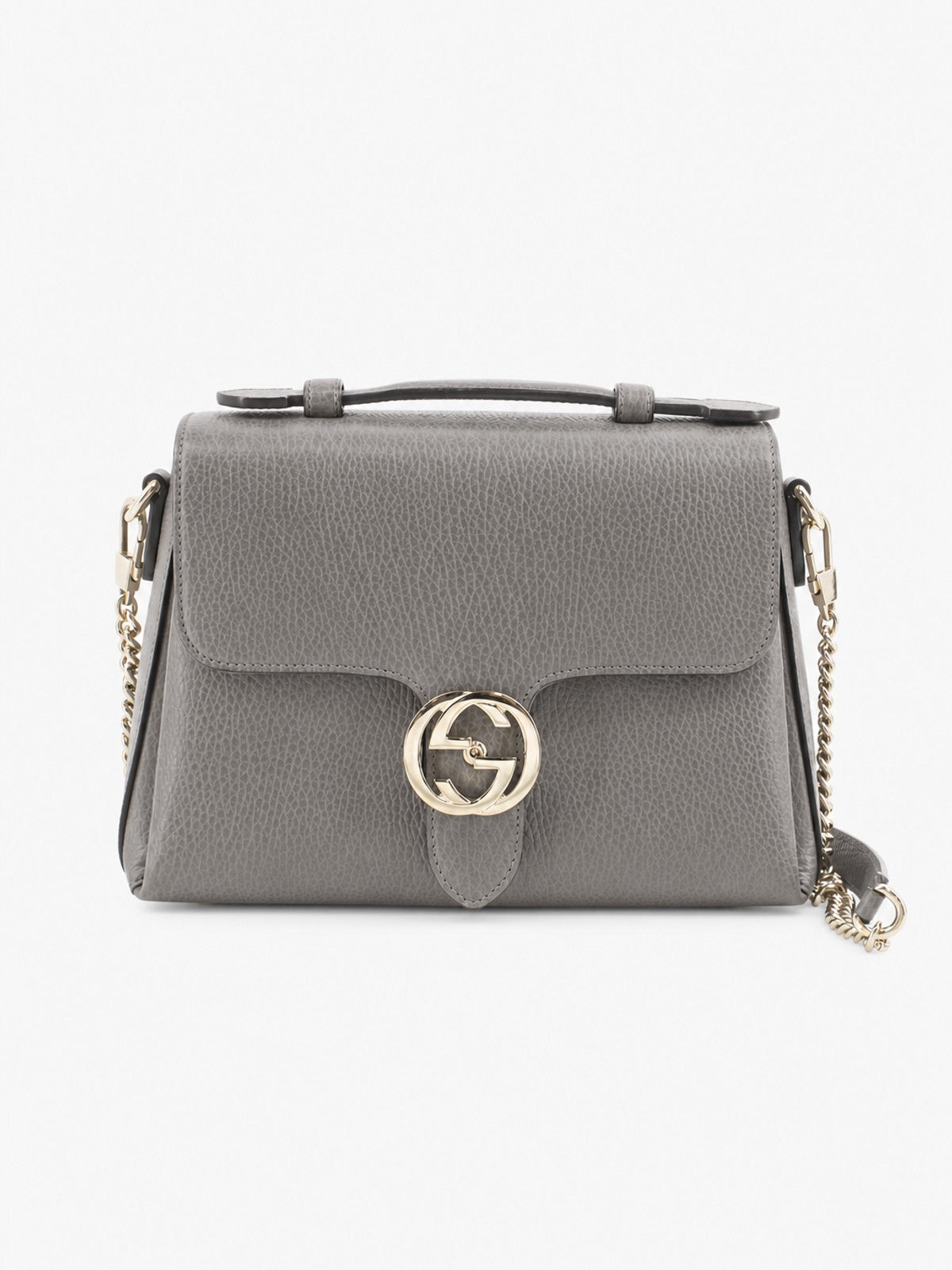 Gucci Hand Bag Grey Leather | Ref. 39194 – Collector's Cage