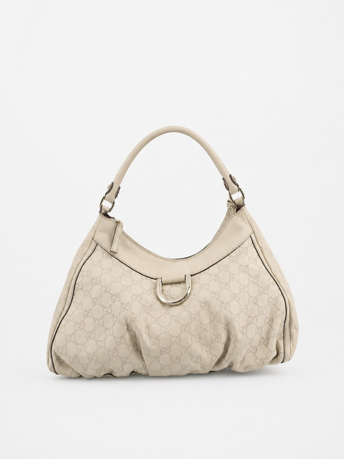Gucci Abbey D-Ring Medium Cream Canvas | Ref. 39195 – Collector's Cage
