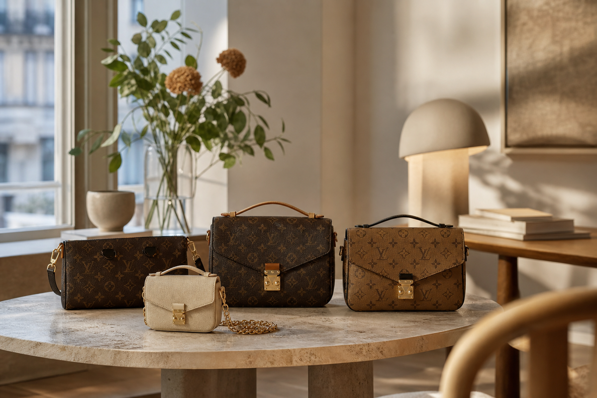Sådan ser du om en Louis Vuitton Pochette Métis er ægte: Den komplette autentificeringsguide 2026 (Monogram, Reverse, East-West & Micro)
