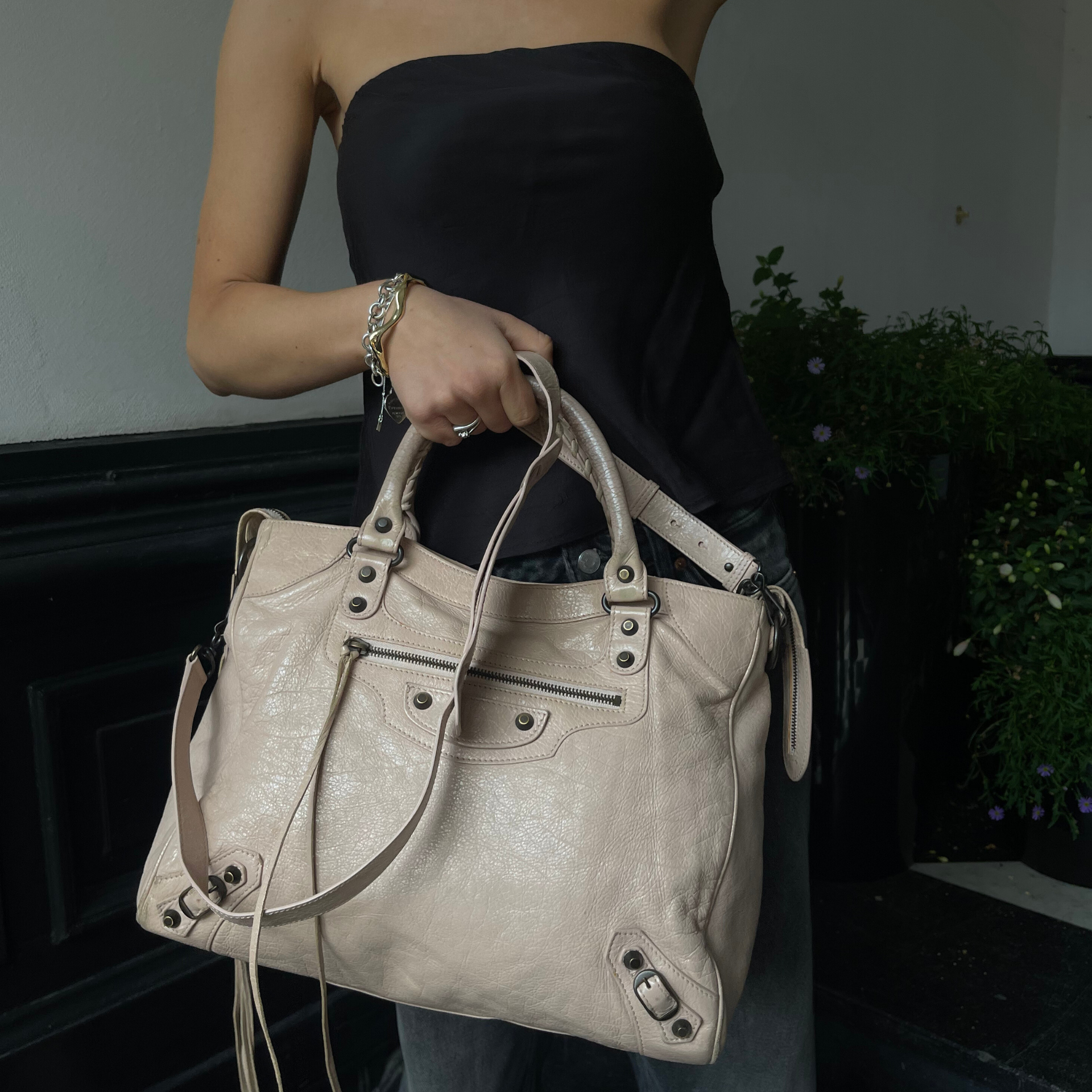 Balenciaga Velo Red Leather