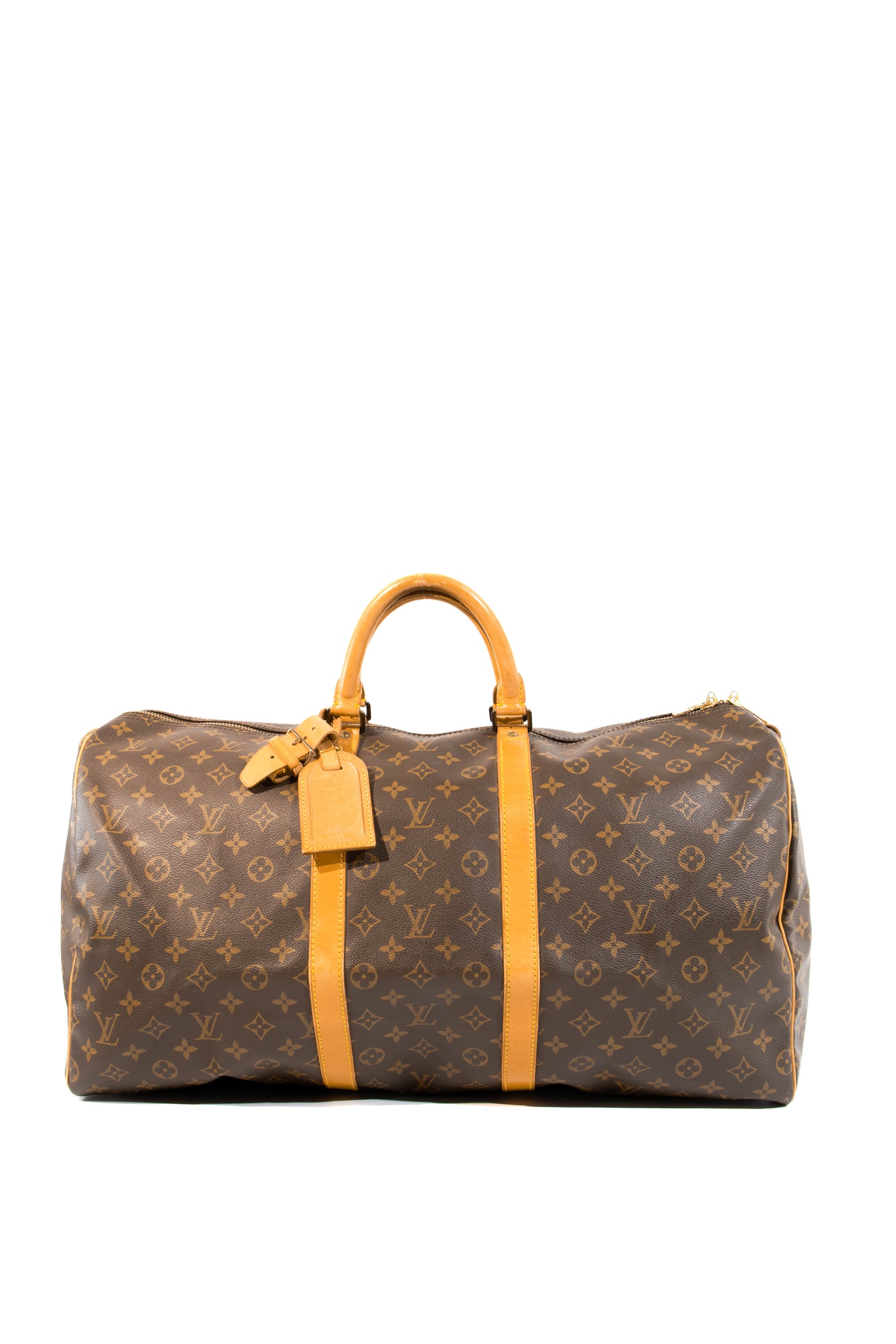 Louis Vuitton Large Monogram Duffel Bag Overnight Travel Keepall Rare  French Co