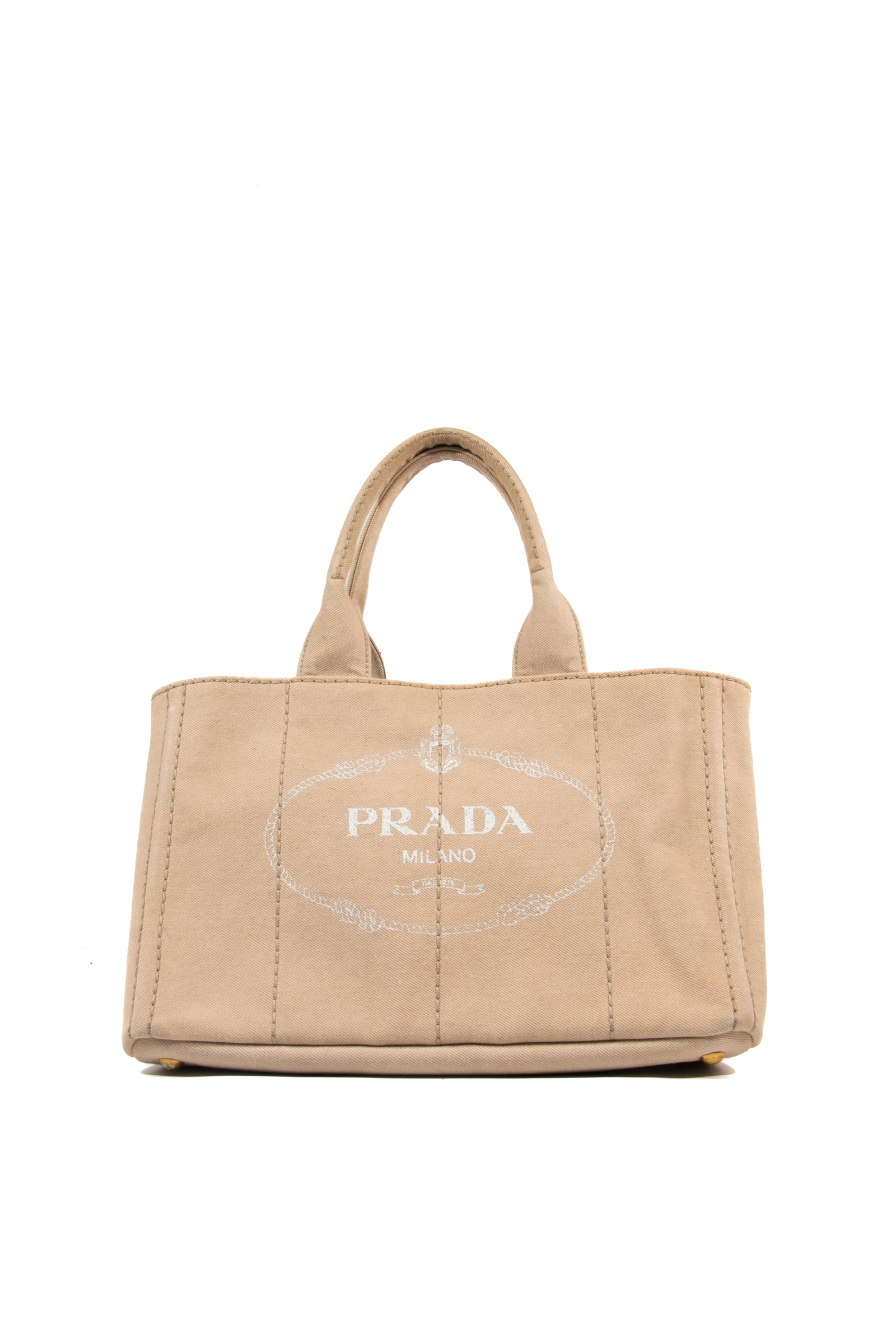 Sand Prada Promenade Saffiano Leather Bag