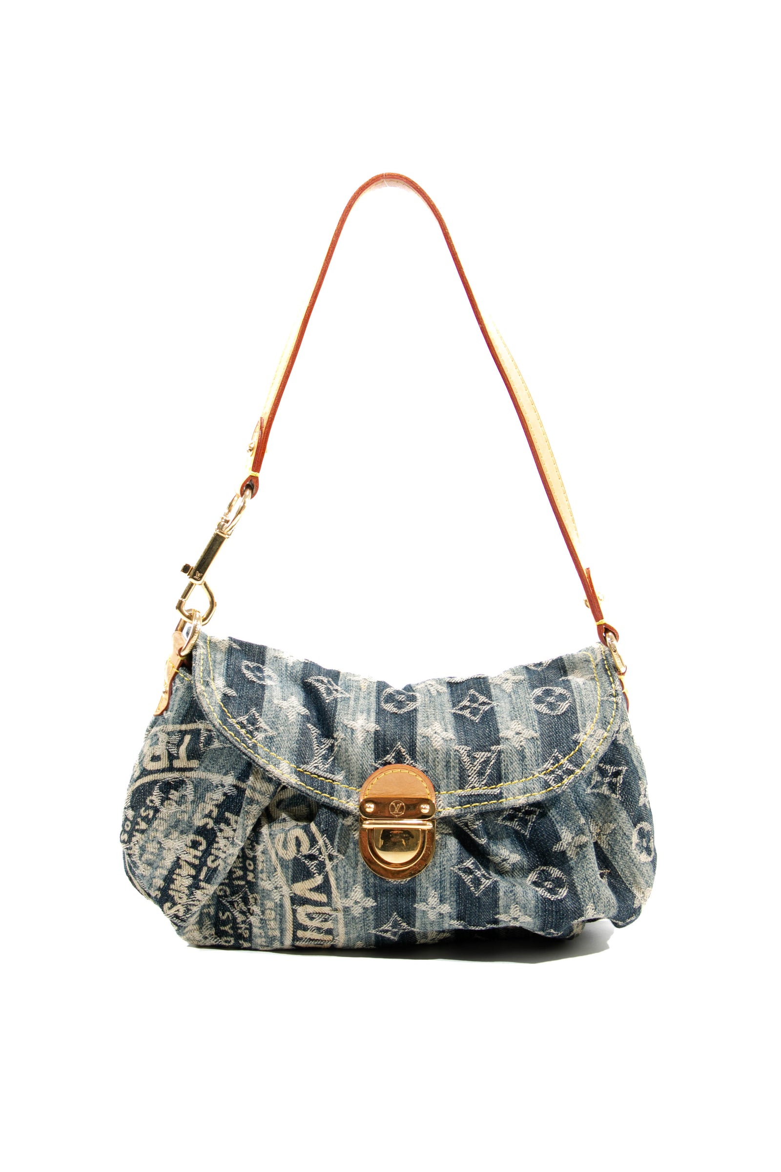 LOUIS VUITTON Monogram Denim Mini Pleaty Blue, Women's Fashion, Bags &  Wallets on Carousell