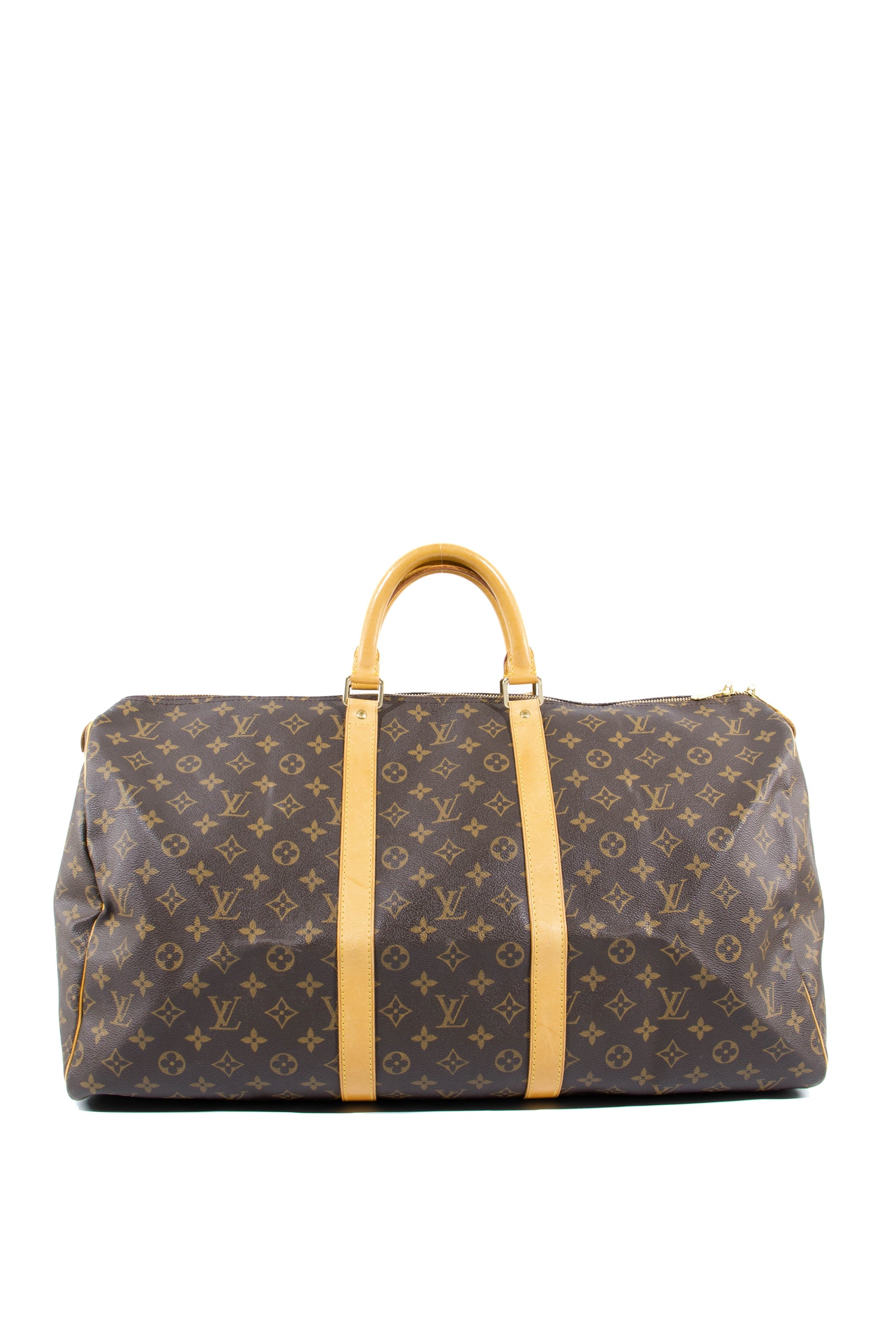 Lot - Louis Vuitton Monogram Keepall 55 Bag, Length of zipper