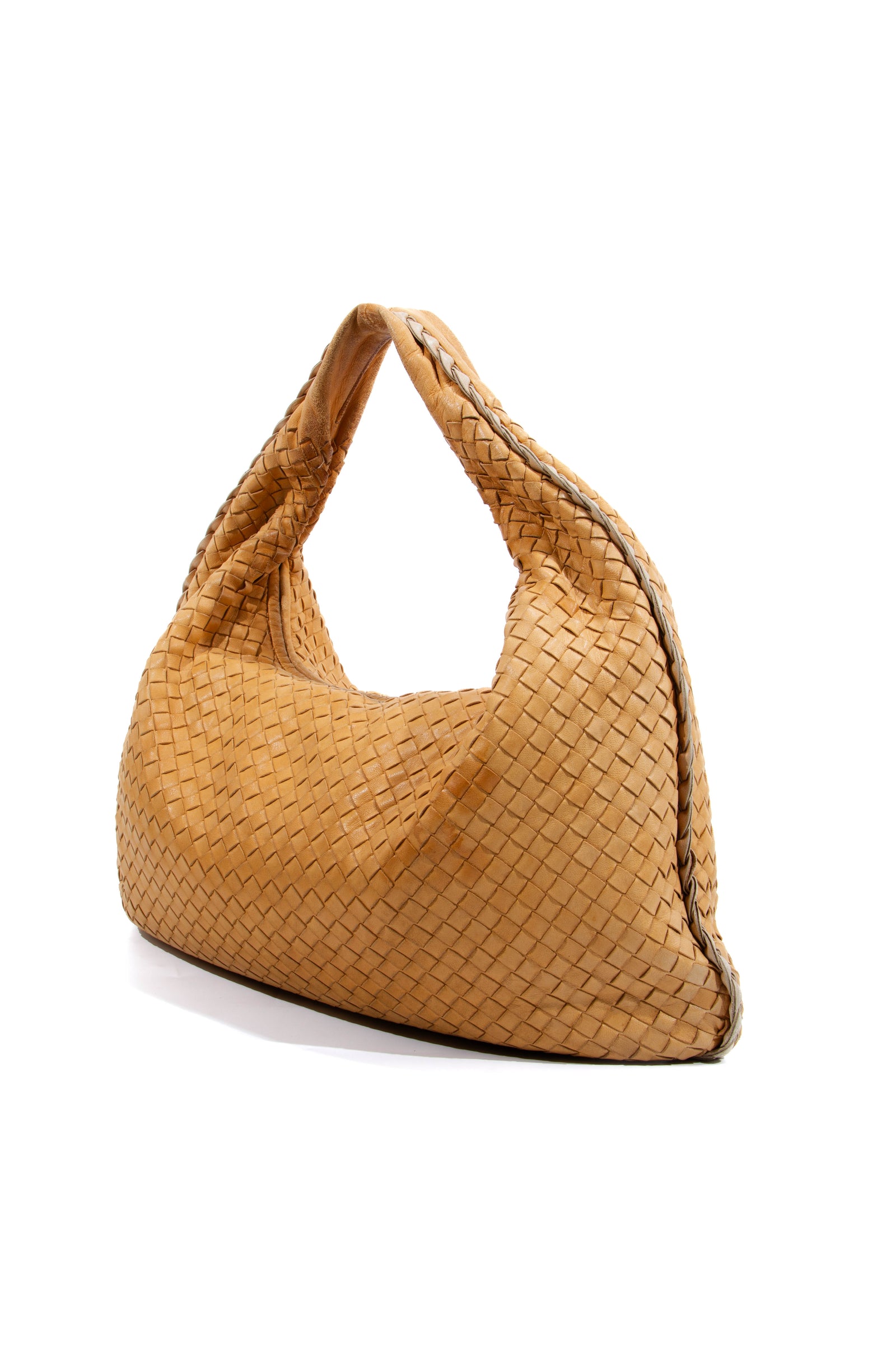 Chanel Tweed & Camel Quilted Aged Calfskin Medium Casual Style Hobo - Handbag | Pre-owned & Certified | used Second Hand | Unisex