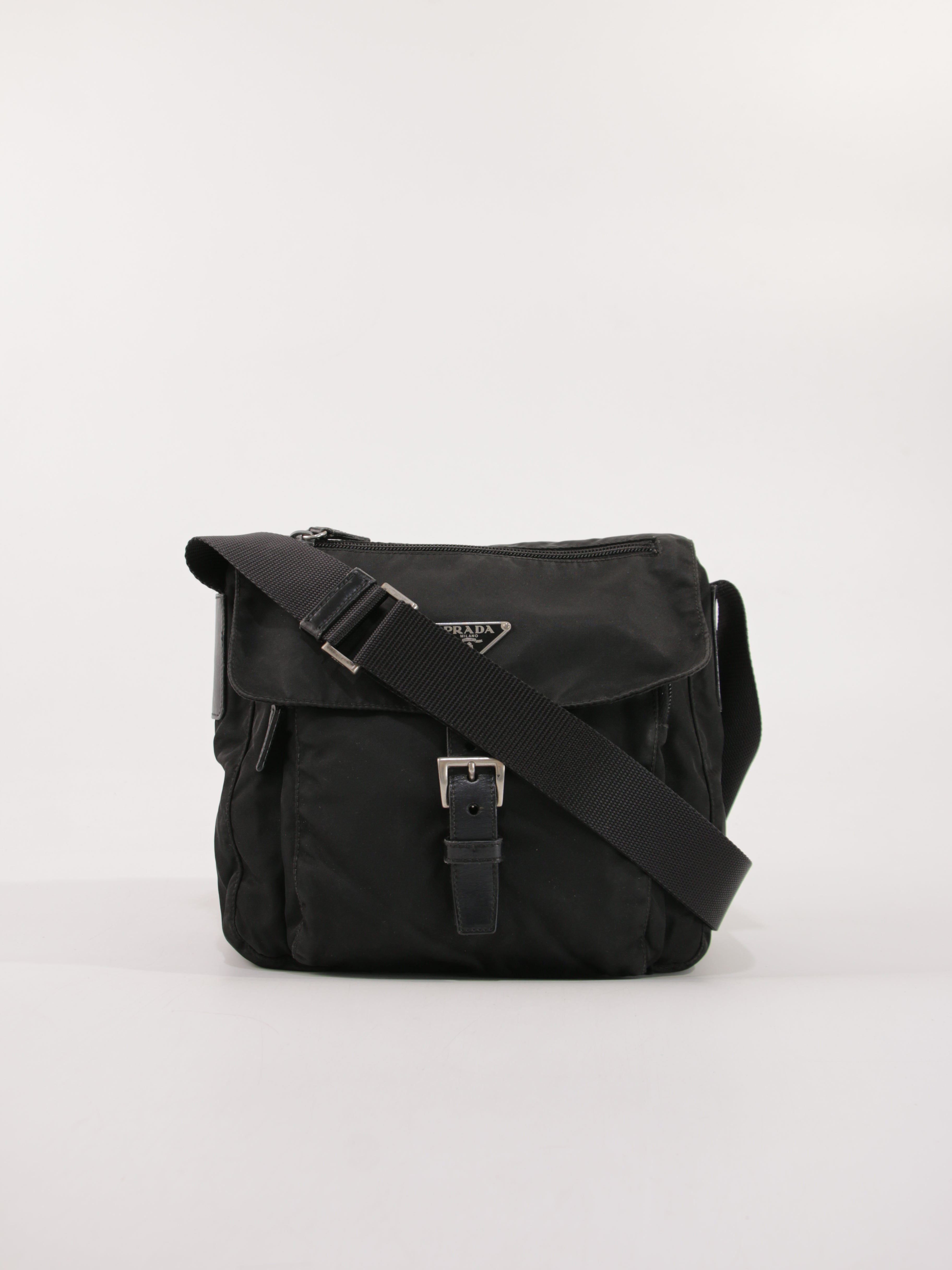Prada Single Buckle Messenger