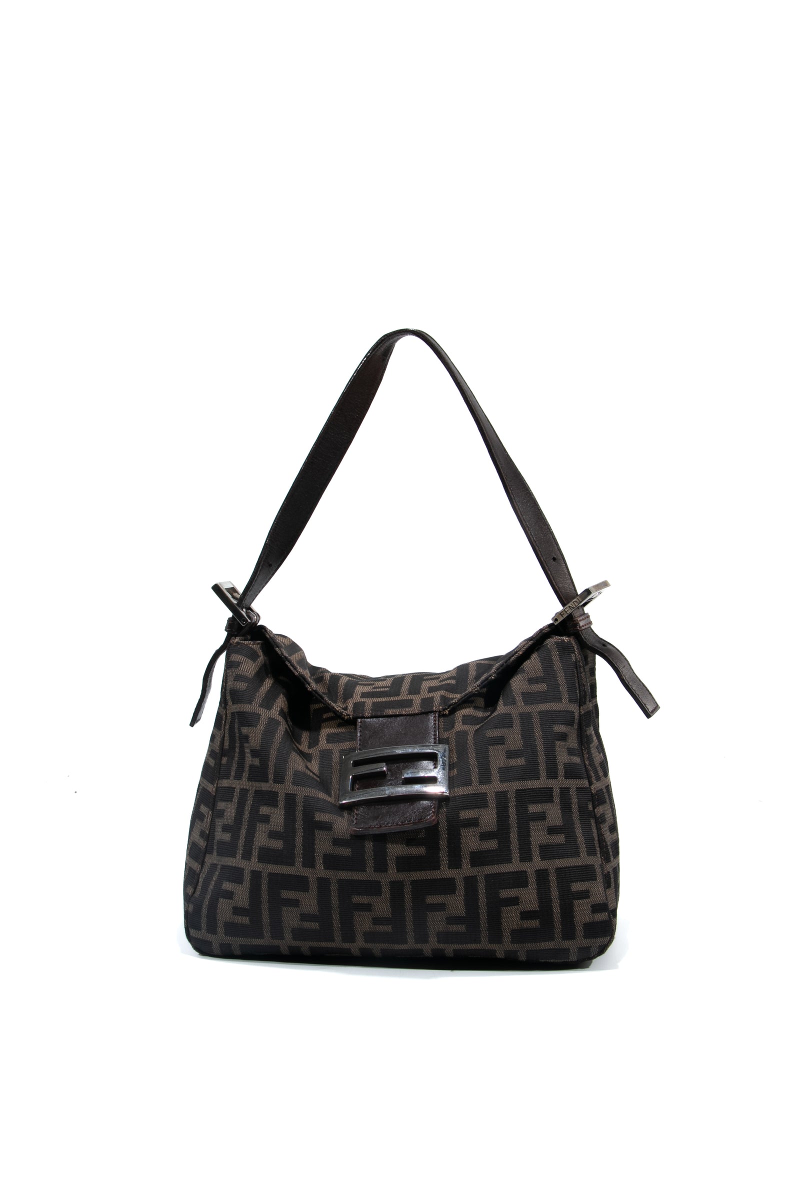Modern Brown Fendi Roma Plain Ladies Trendy Leather Handbag, Size: Free Size