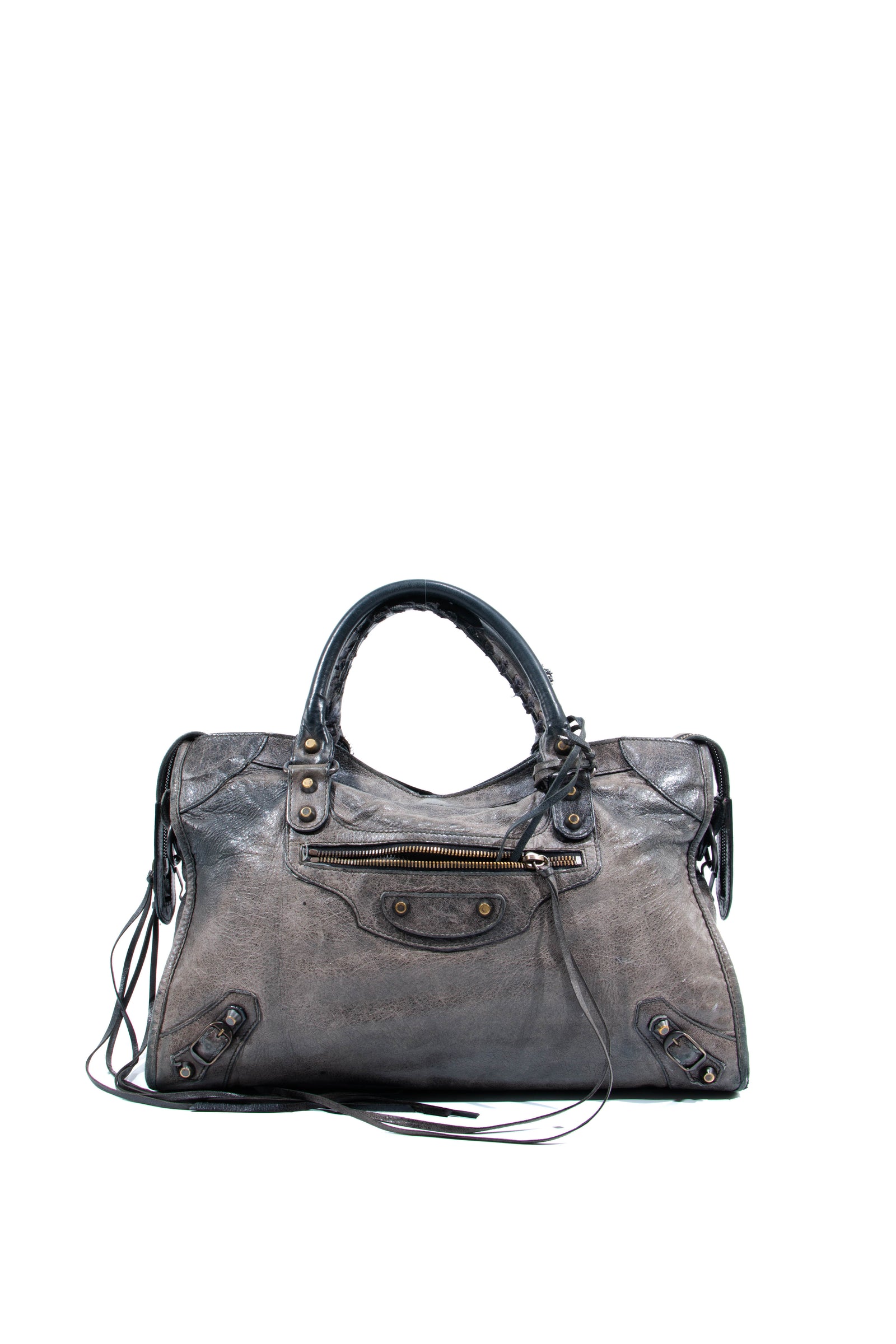 Balenciaga - Authenticated City Handbag - Leather Black for Women, Very Good Condition