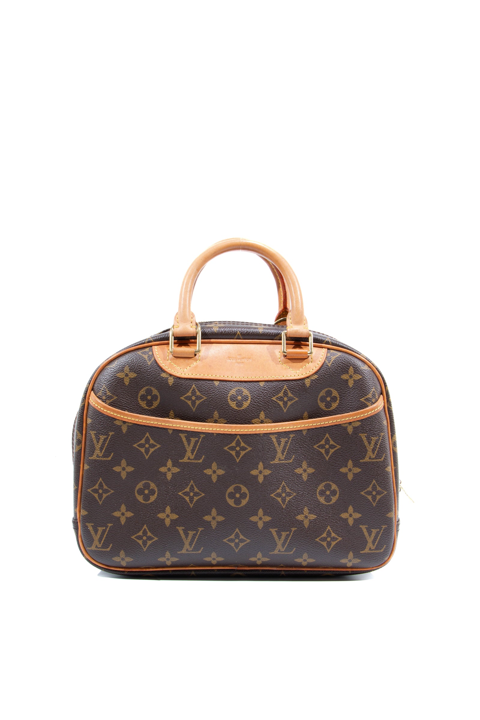 LOUIS VUITTON Mini Deauville new with box and pouch Brown Cloth