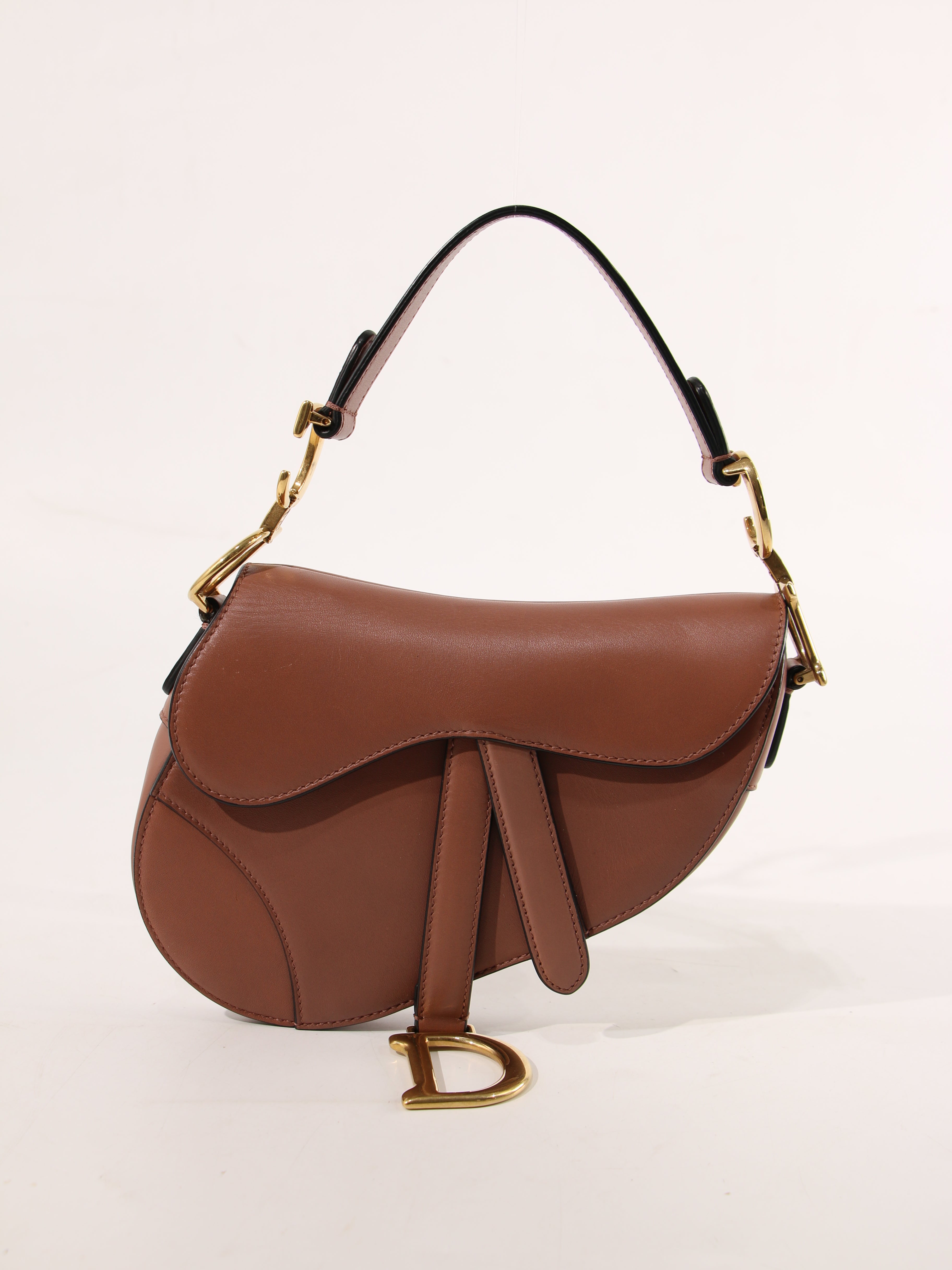 【美品】Chistian Dior  vintage handbag Dior Vintage - Leather Handbag Bag - Brown - Leather Handbag
