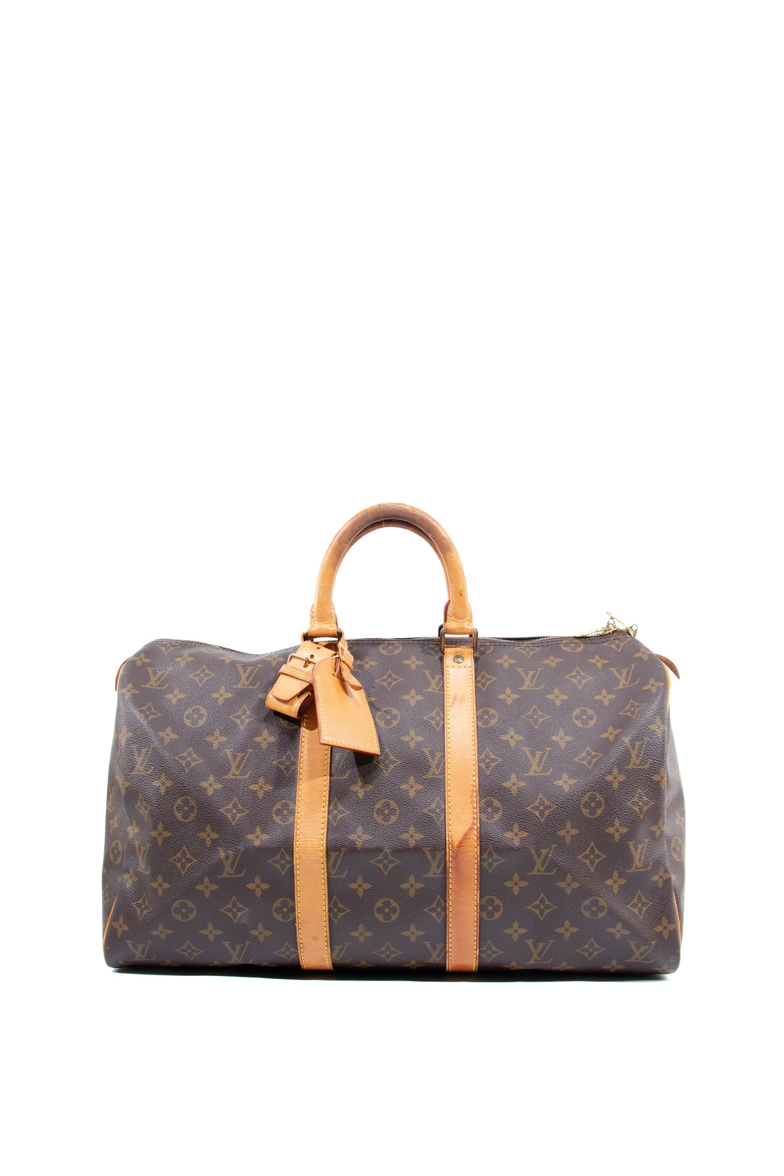 Vtg Louis Vuitton Bag 1940's Holdall Leather 1930's Louis Vuitton Duffle  Bag