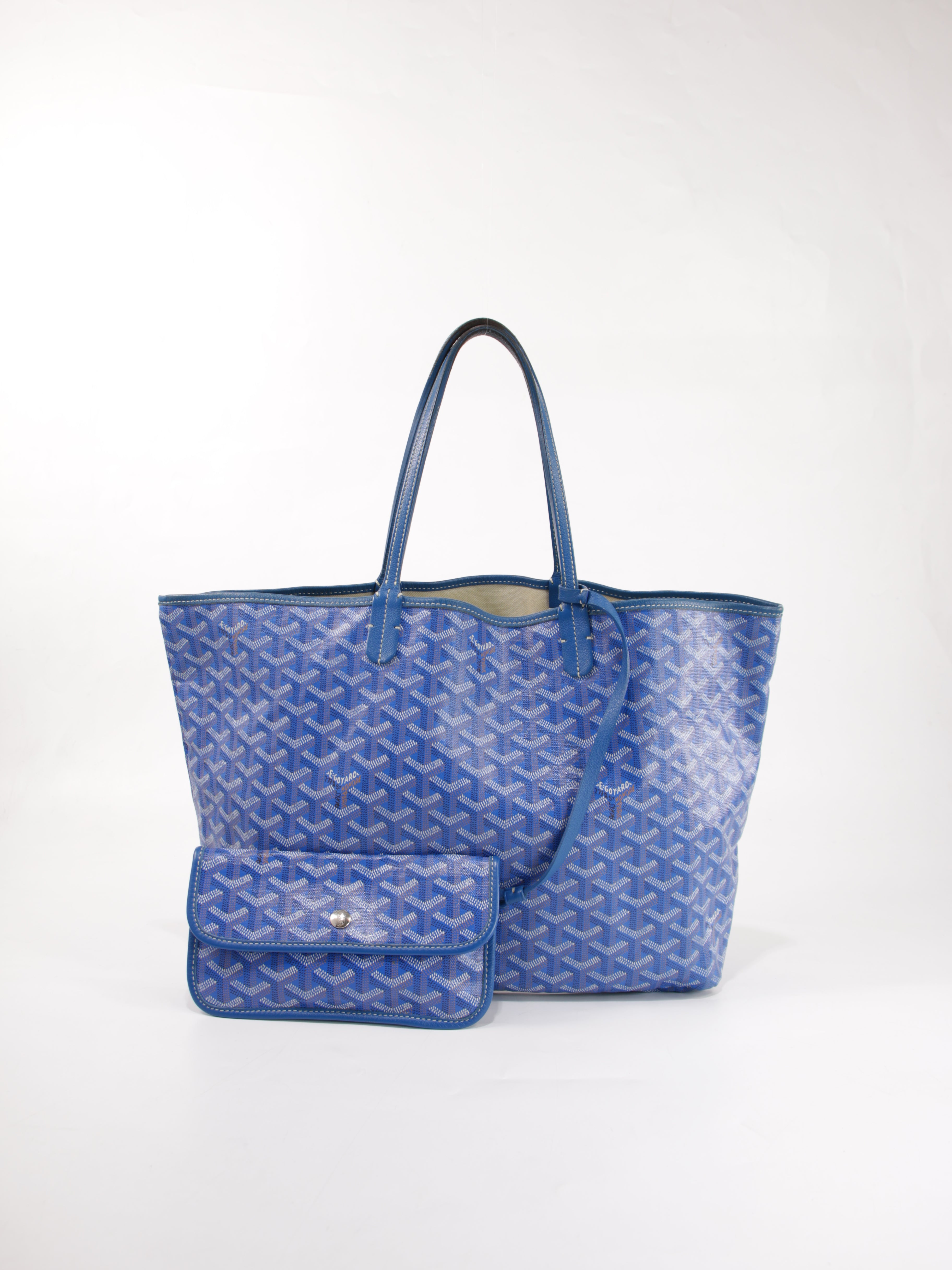 Goyard 幾何学模様 ボストンバッグ　青 Goyard 幾何学模様 ボストンバッグ 青