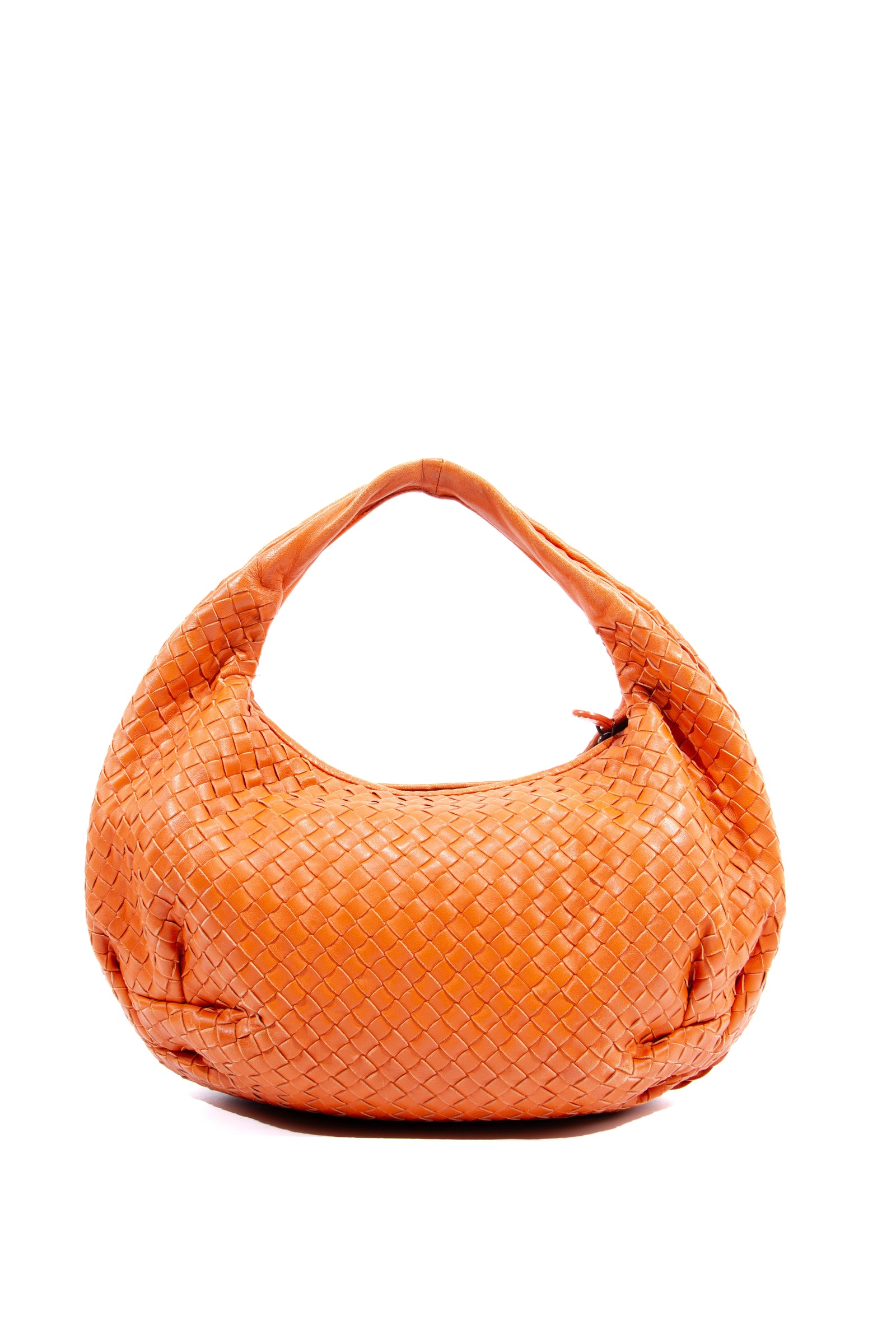 Chanel Orange & Red Aged Calfskin Chevron Quilted Small Gabrielle Hobo - Handbag | Pre-owned & Certified | used Second Hand | Unisex