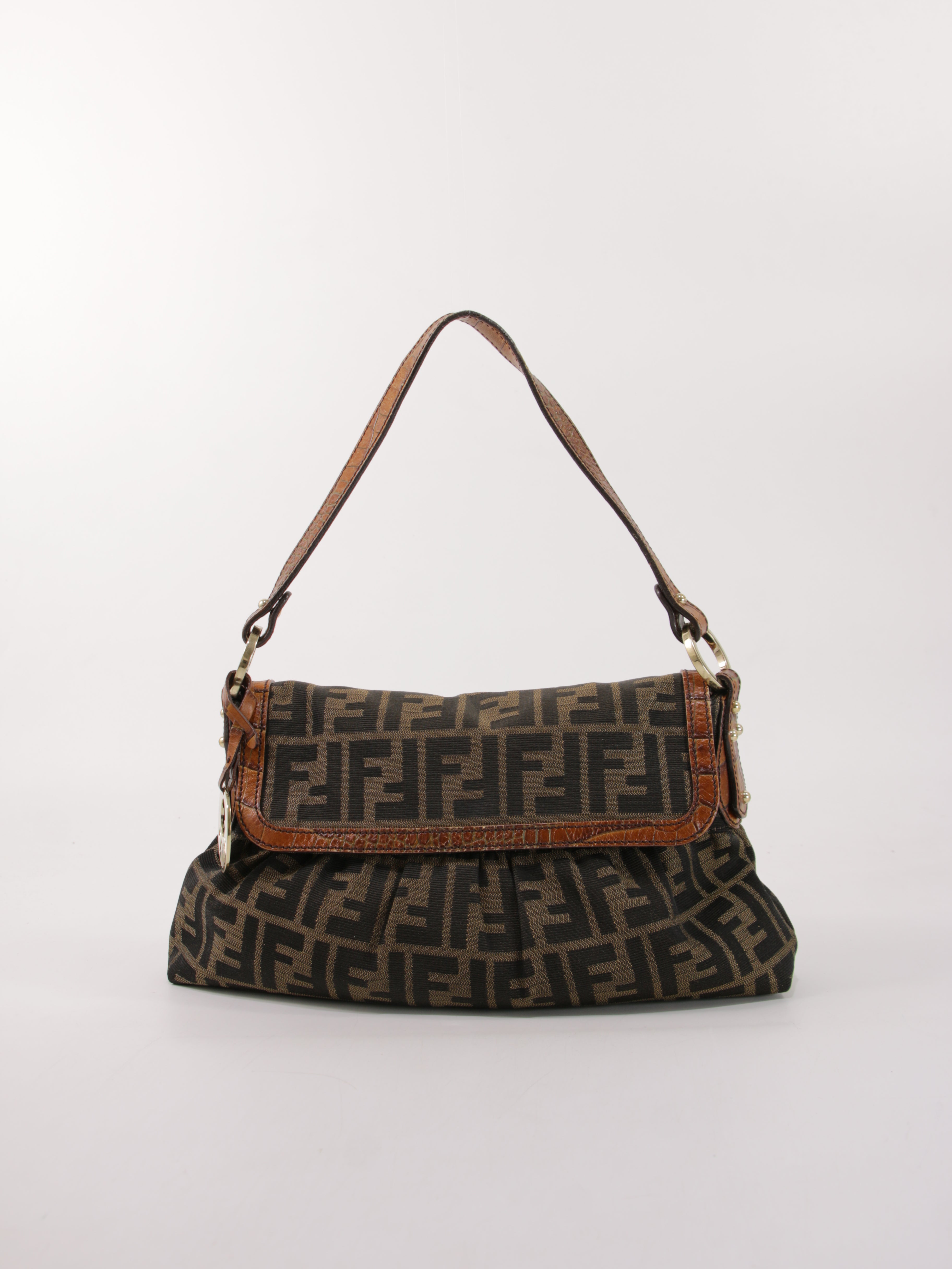 Fendi Chef Flap Brown Canvas | Ref. 38880 – Collector's Cage