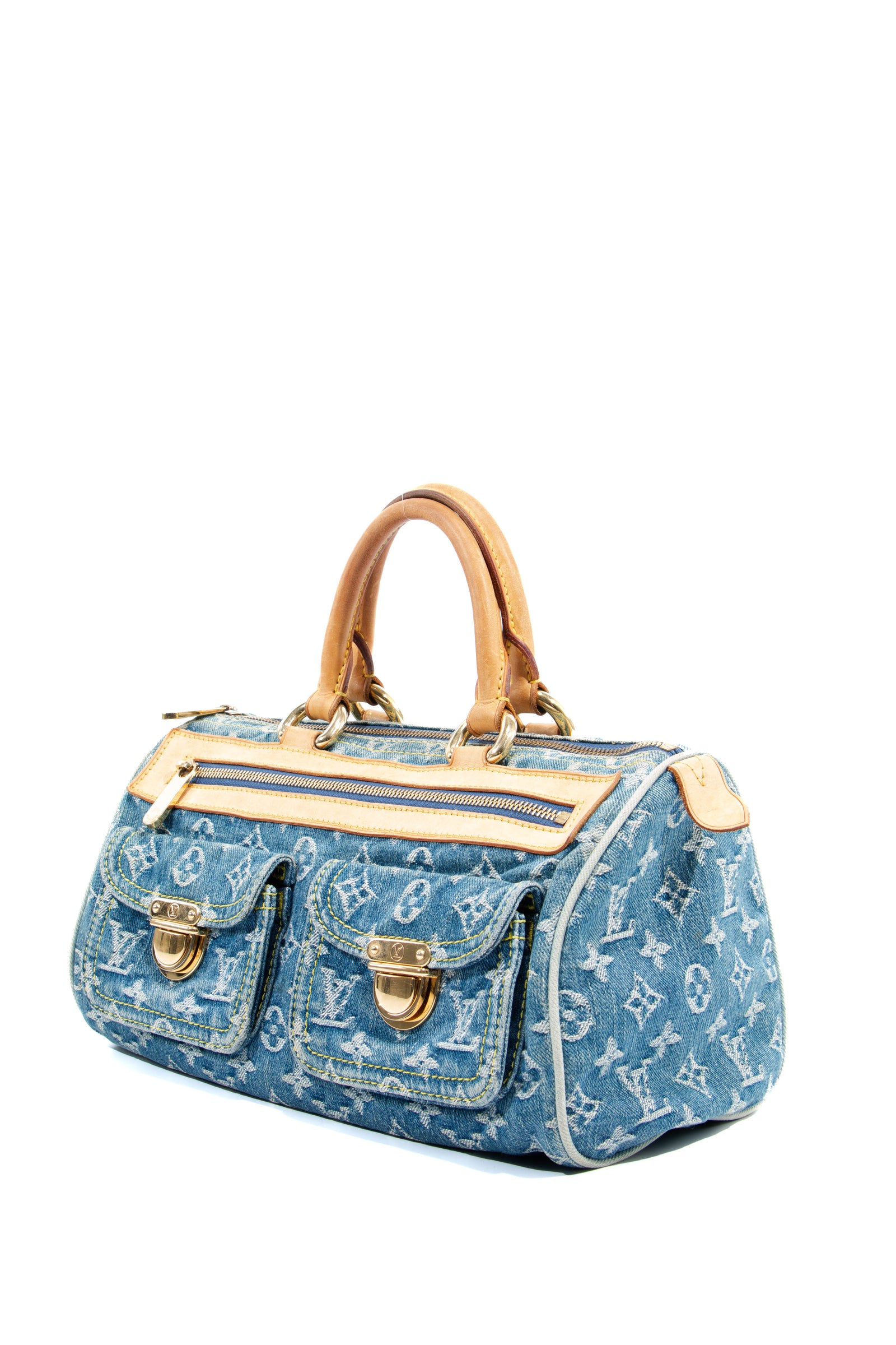Louis Vuitton Vintage - Damier Azur Keepall 50 Bag - White Ivory Blue -  Damier Leather Handbag - Luxury High Quality - Avvenice