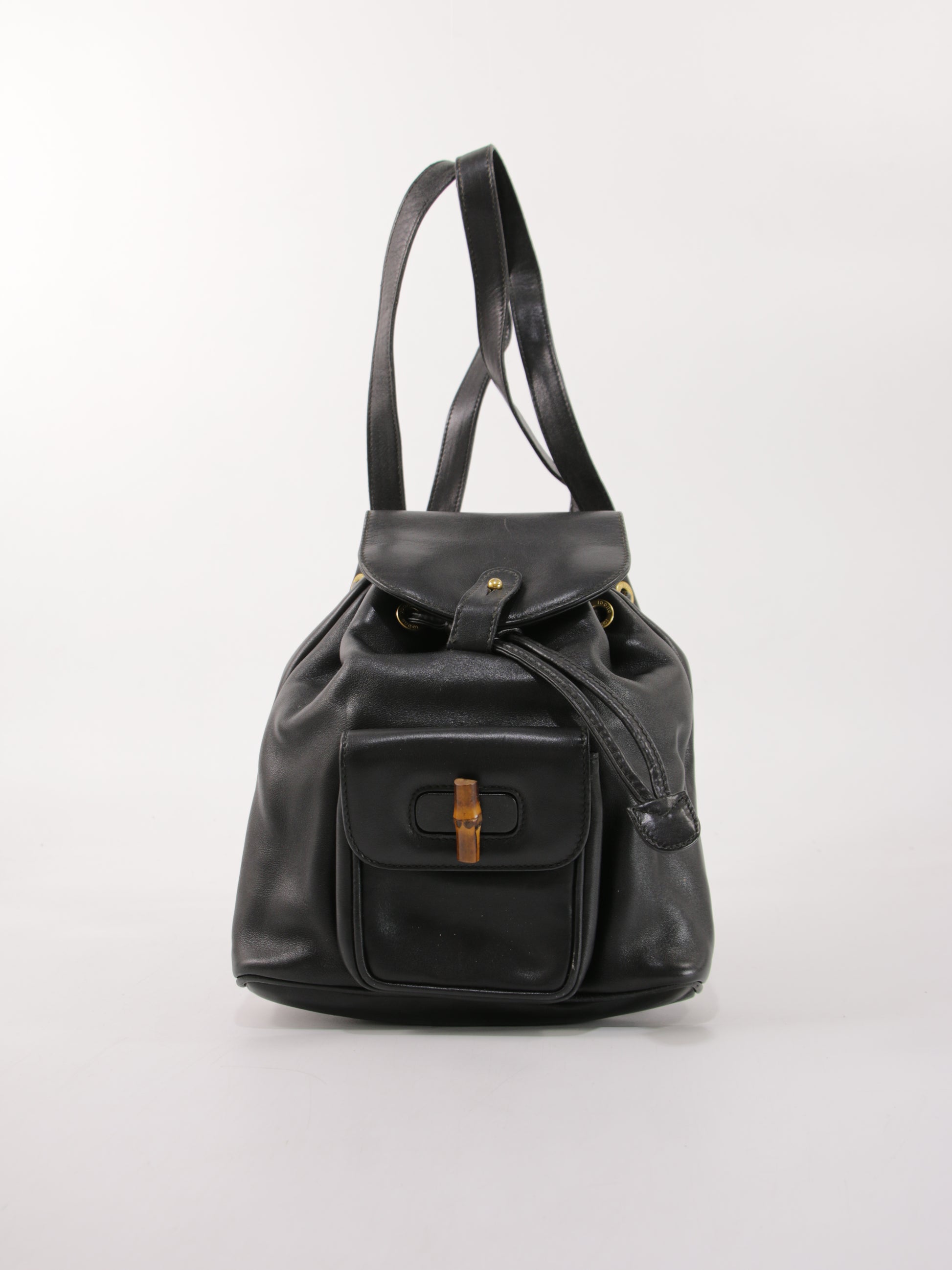 Gucci Backpack Black Leather