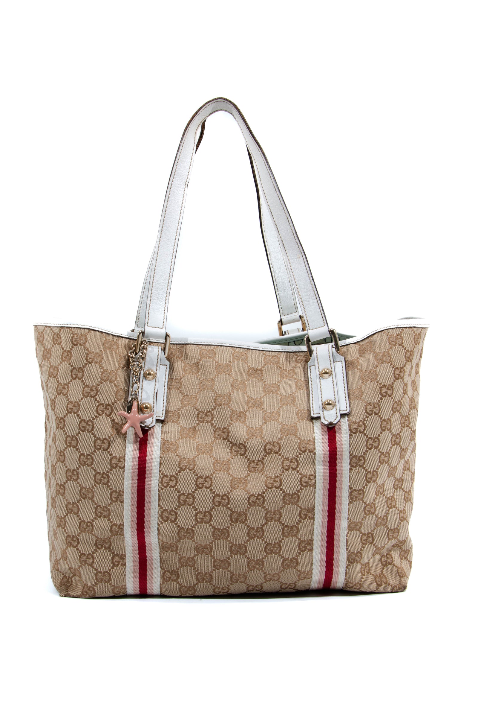 Gucci Beige/Ebony GG Canvas Jolicoeur Web Pochette Gucci