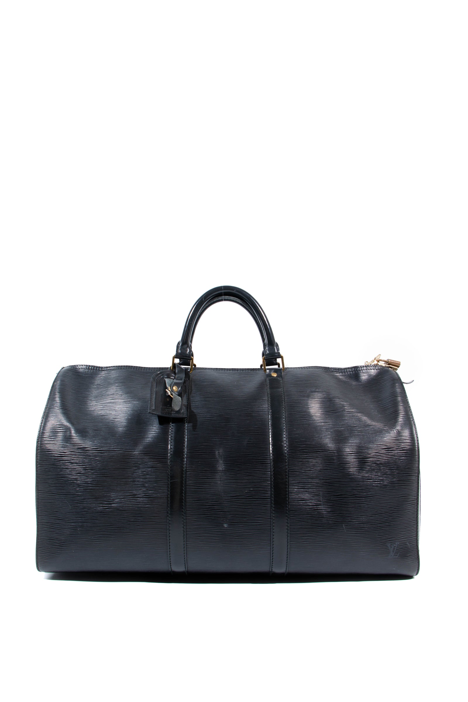 At Auction: Louis Vuitton, Louis Vuitton - City Keepall Bag Trunk L'oeil  Calf Leather Cream Shoulder Bag