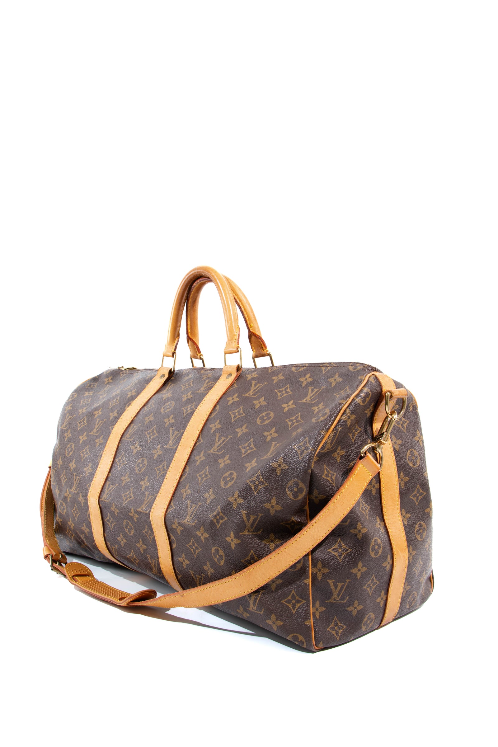 Louis Vuitton, Bags, Louis Vuitton Kusama Keepall 55 Green Bandouliere  Travel Vintage Bag Lv Rare New