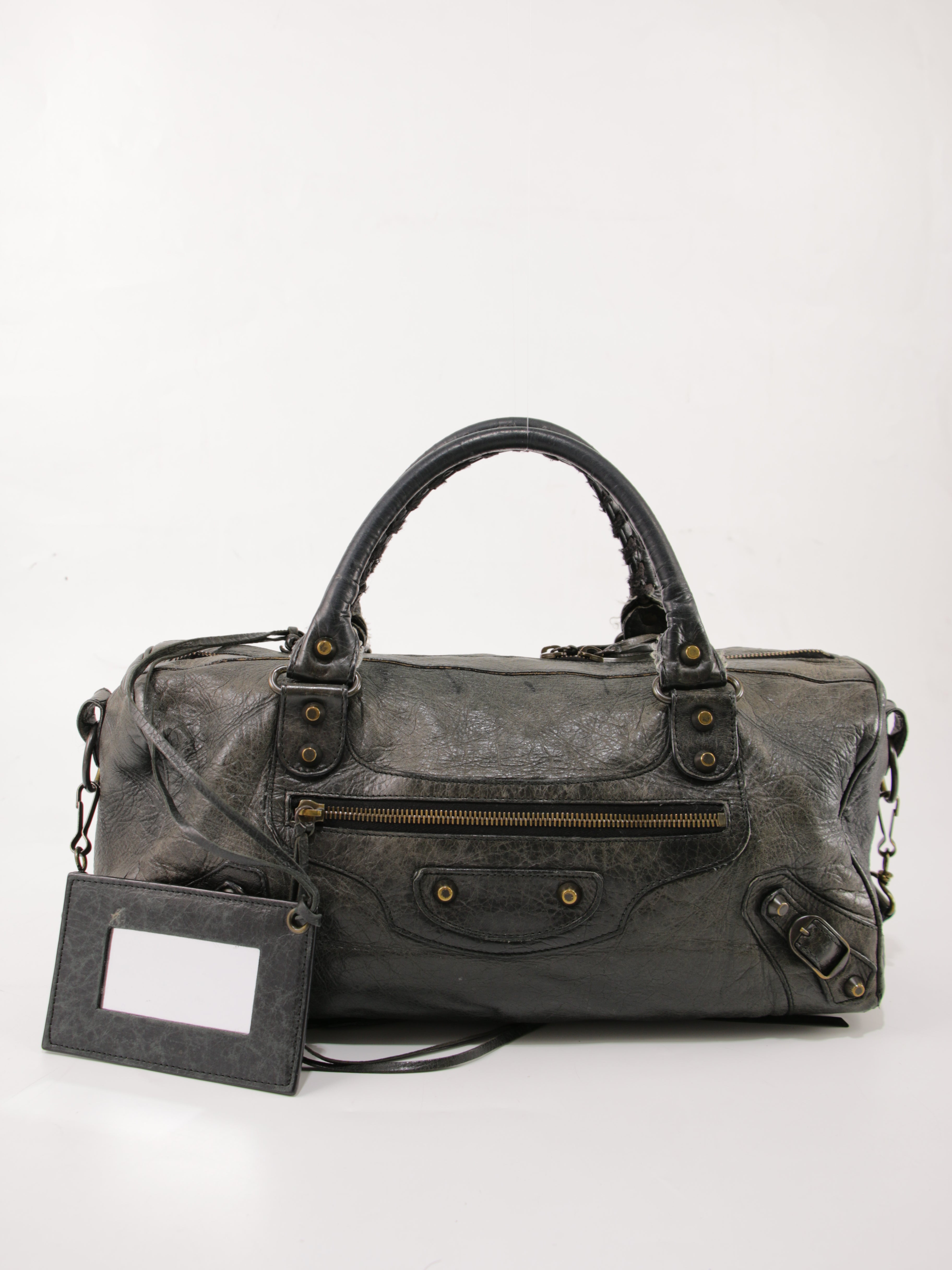 Balenciaga Twiggy Bag Black Leather – Celebrity Owned