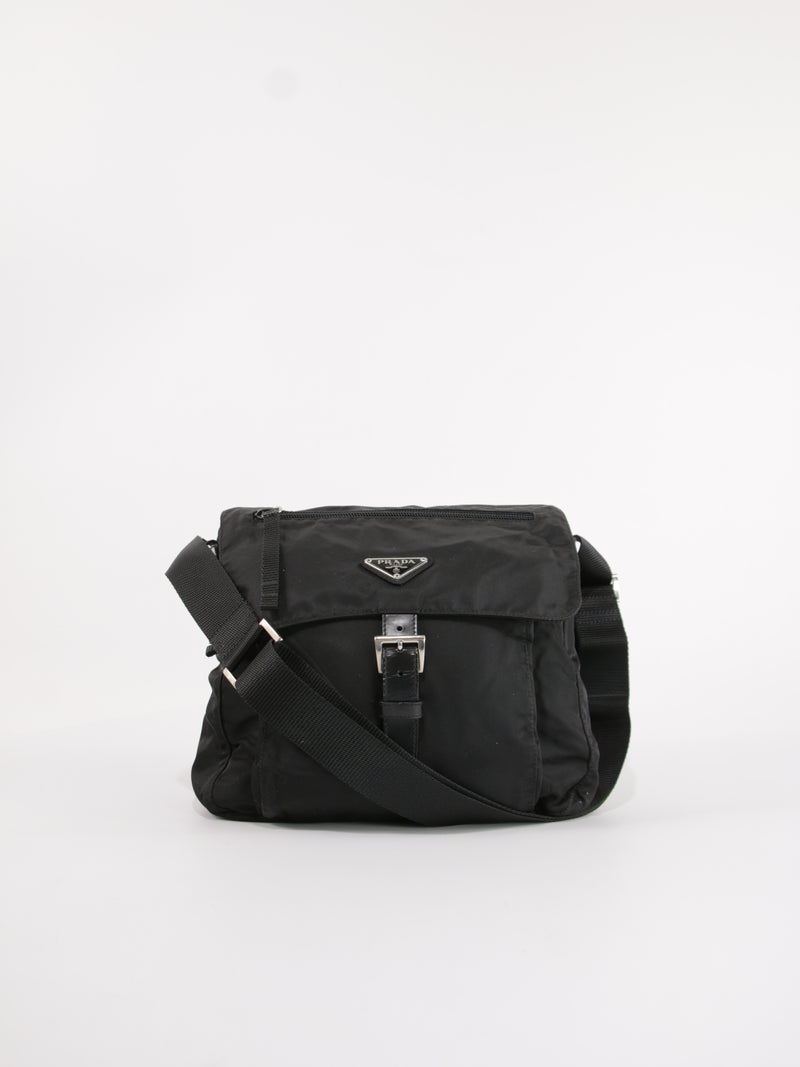 Prada Single Buckle Messenger