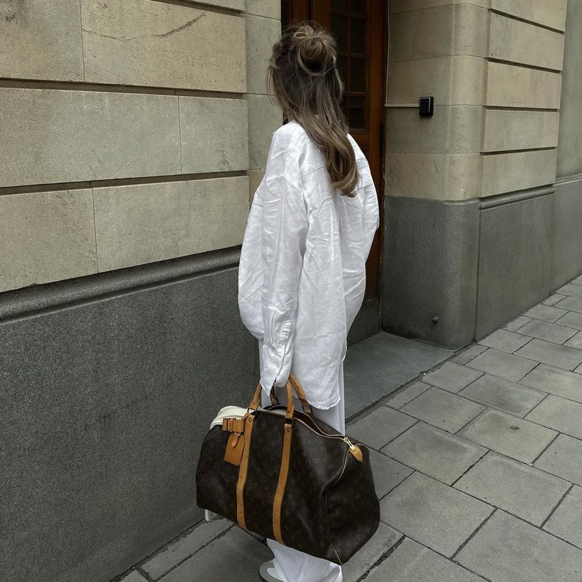 Louis Vuitton Keepall 50 Brown Canvas