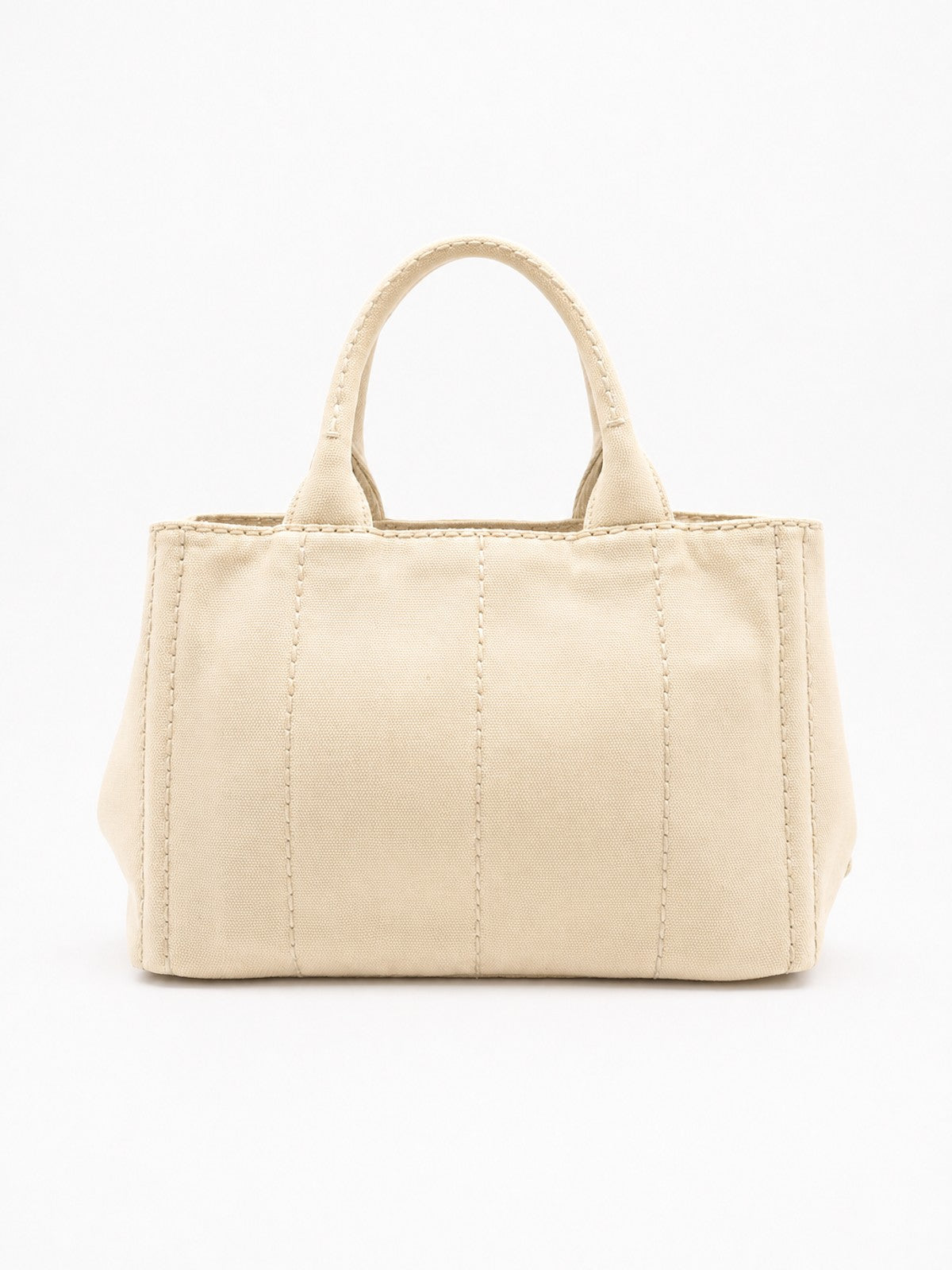 Prada Small Canapa Beige Canvas | Ref. 39165 – Collector's Cage