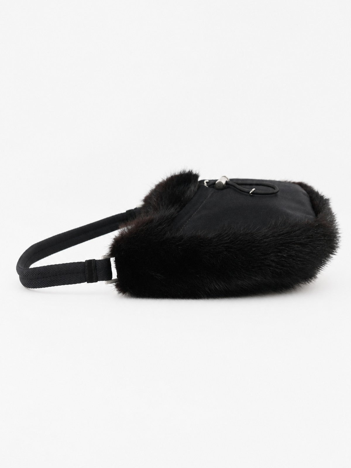 Prada Shoulder Bag Black Fur | Ref. 39277 – Collector's Cage