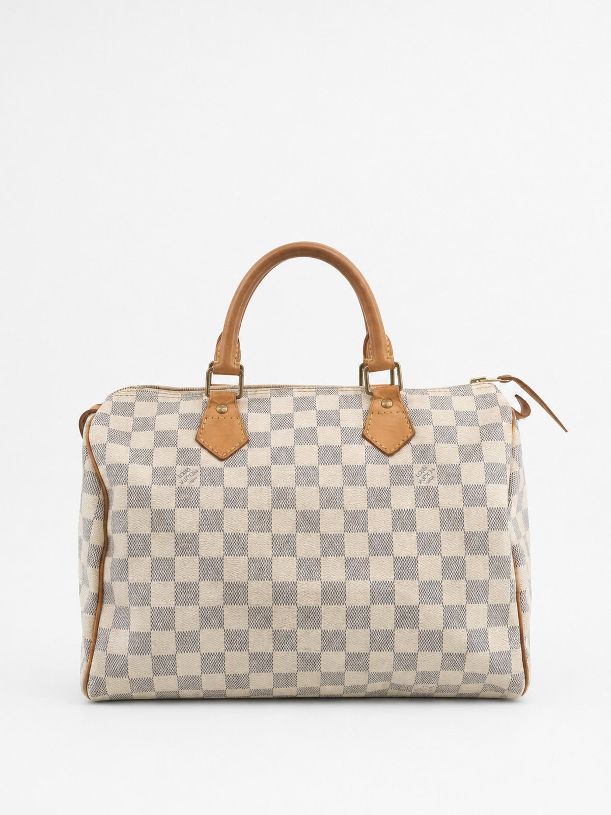 Louis Vuitton Speedy 30 White Canvas