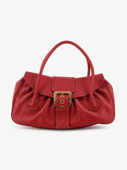 Celine Shoulder Bag Red Leather