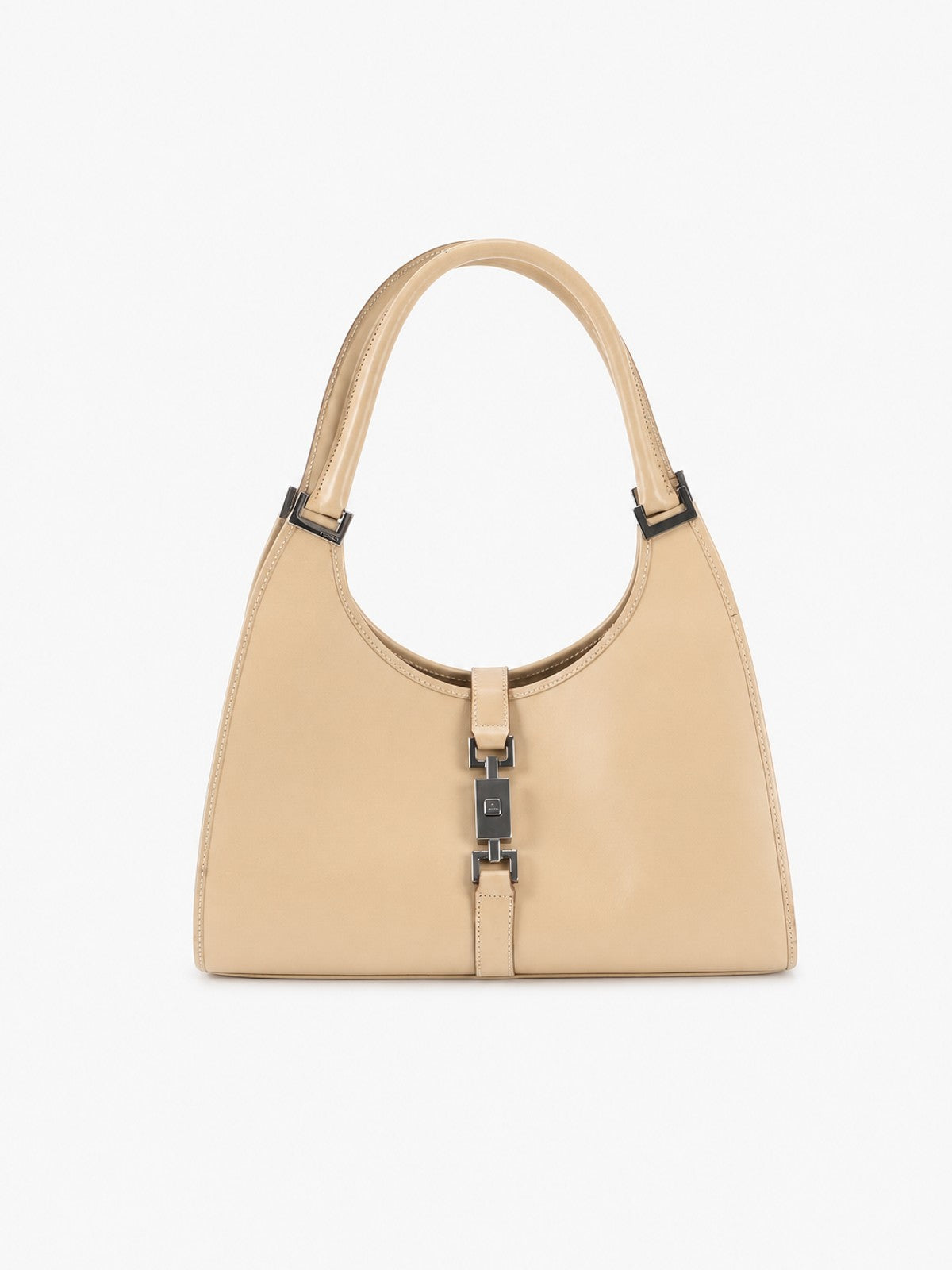 Gucci Medium Bardot Beige Leather