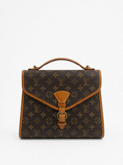 Louis Vuitton Hand Bag Brown Canvas