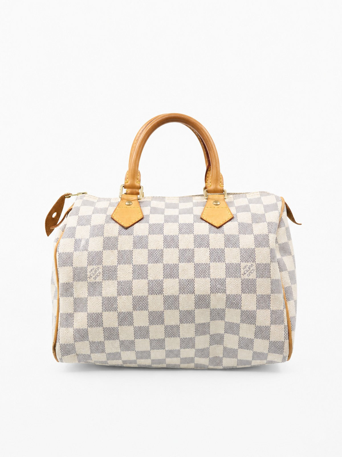 Louis Vuitton Speedy 25 White Canvas