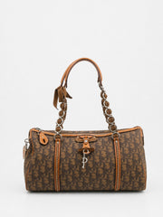 Christian Dior Shoulder Bag Brown Canvas