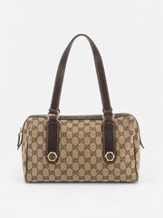 Gucci Shoulder Bag Brown Canvas