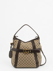 Gucci Shoulder Bag Brown Canvas