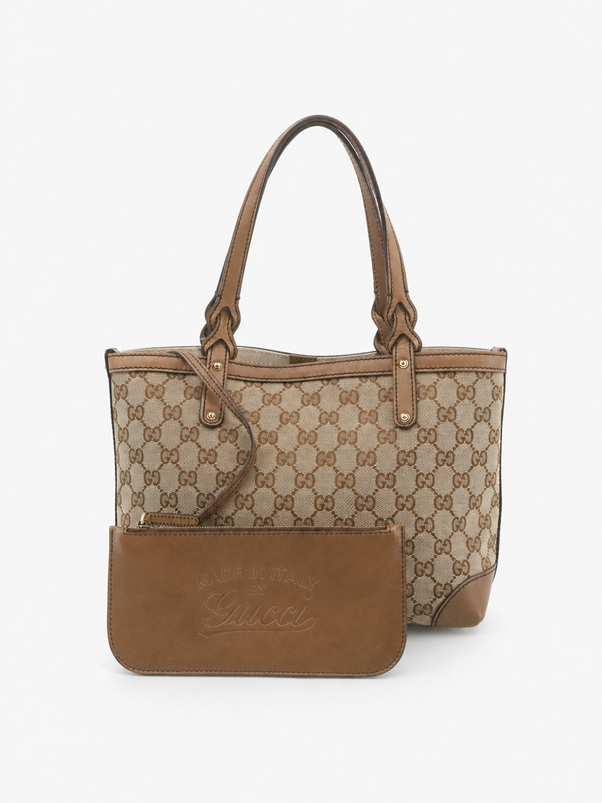 Gucci Shoulder Bag Brown Canvas