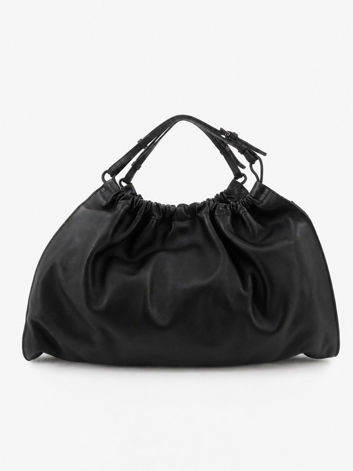 Gucci Hand Bag Black Leather