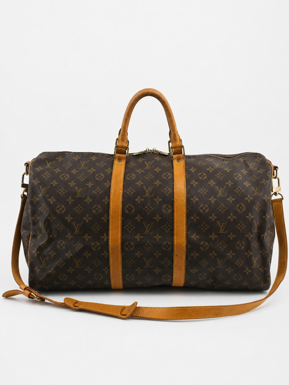 Louis Vuitton Keepall 55 Brown Canvas