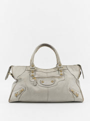Balenciaga Part Time Grey Leather