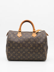 Louis Vuitton Speedy 30 Brown Canvas