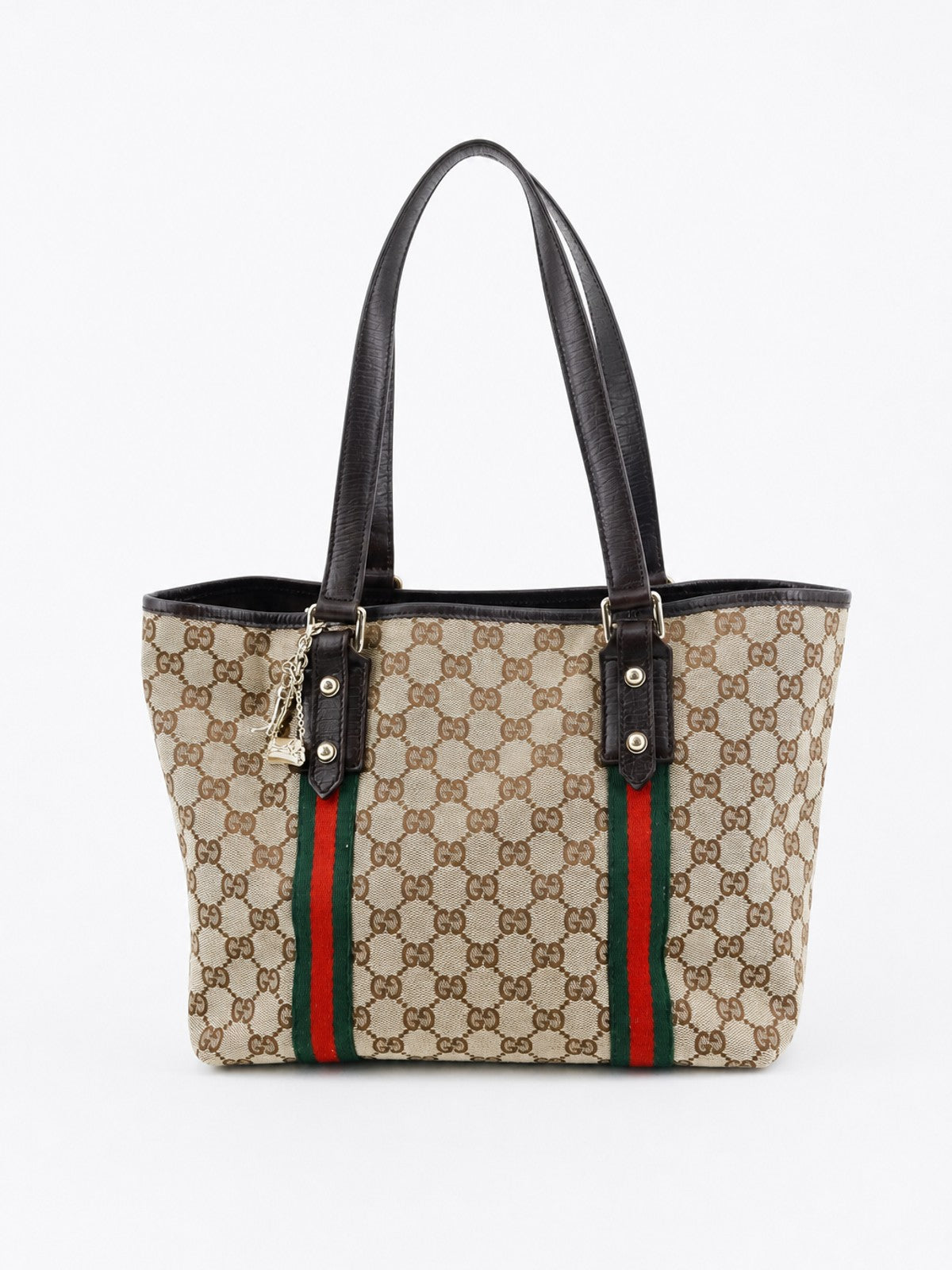 Gucci Shoulder Bag Brown Canvas