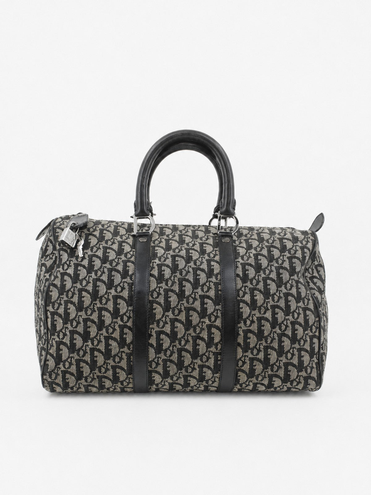 Christian Dior Boston 35 Black Canvas