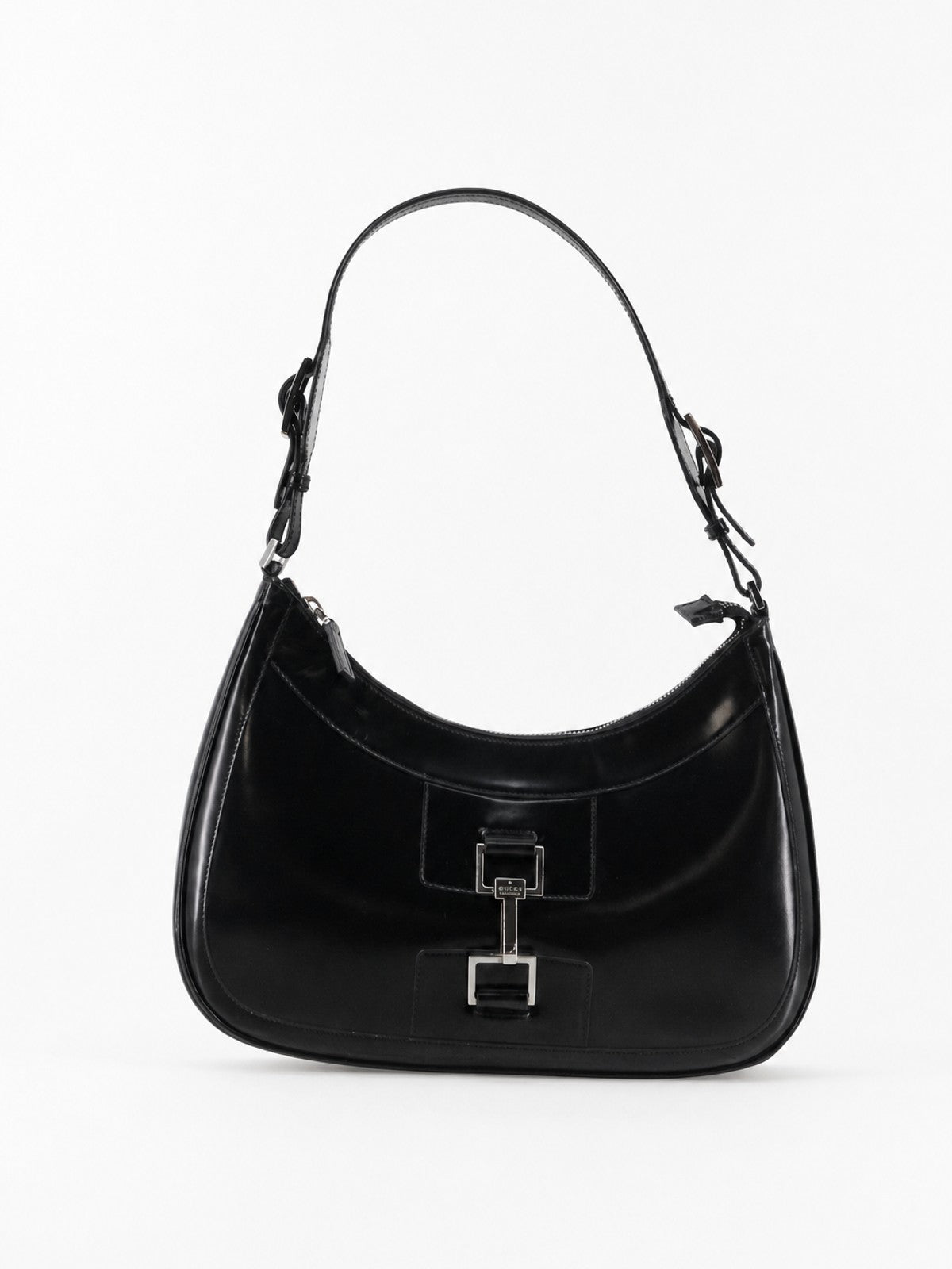 Gucci Shoulder Bag Black Leather