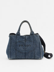 Prada Small Canapa Blue Denim