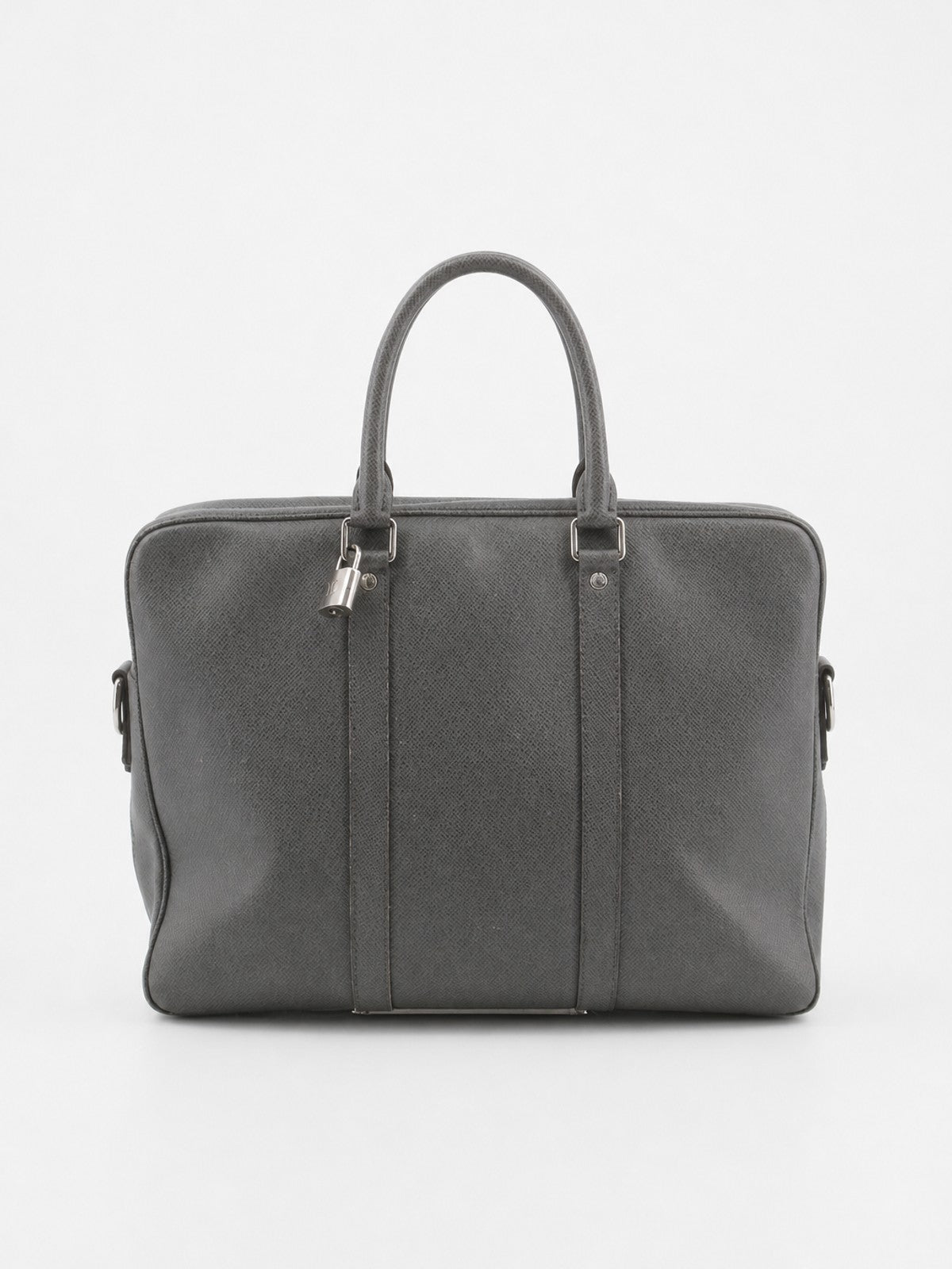 Louis Vuitton Port Documents Voyage PM Grey Leather