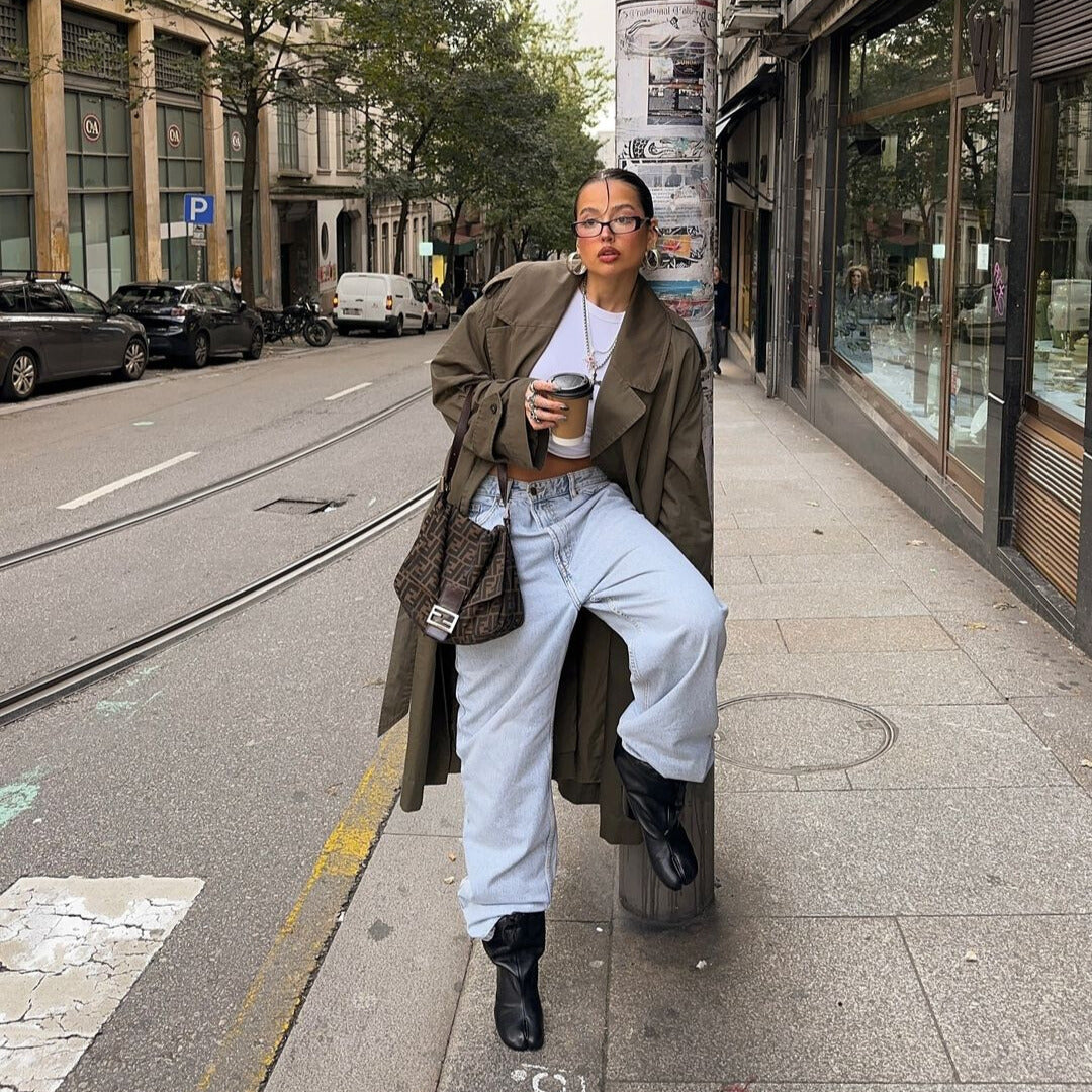 Fendi Mamma Baguette Beige Wool